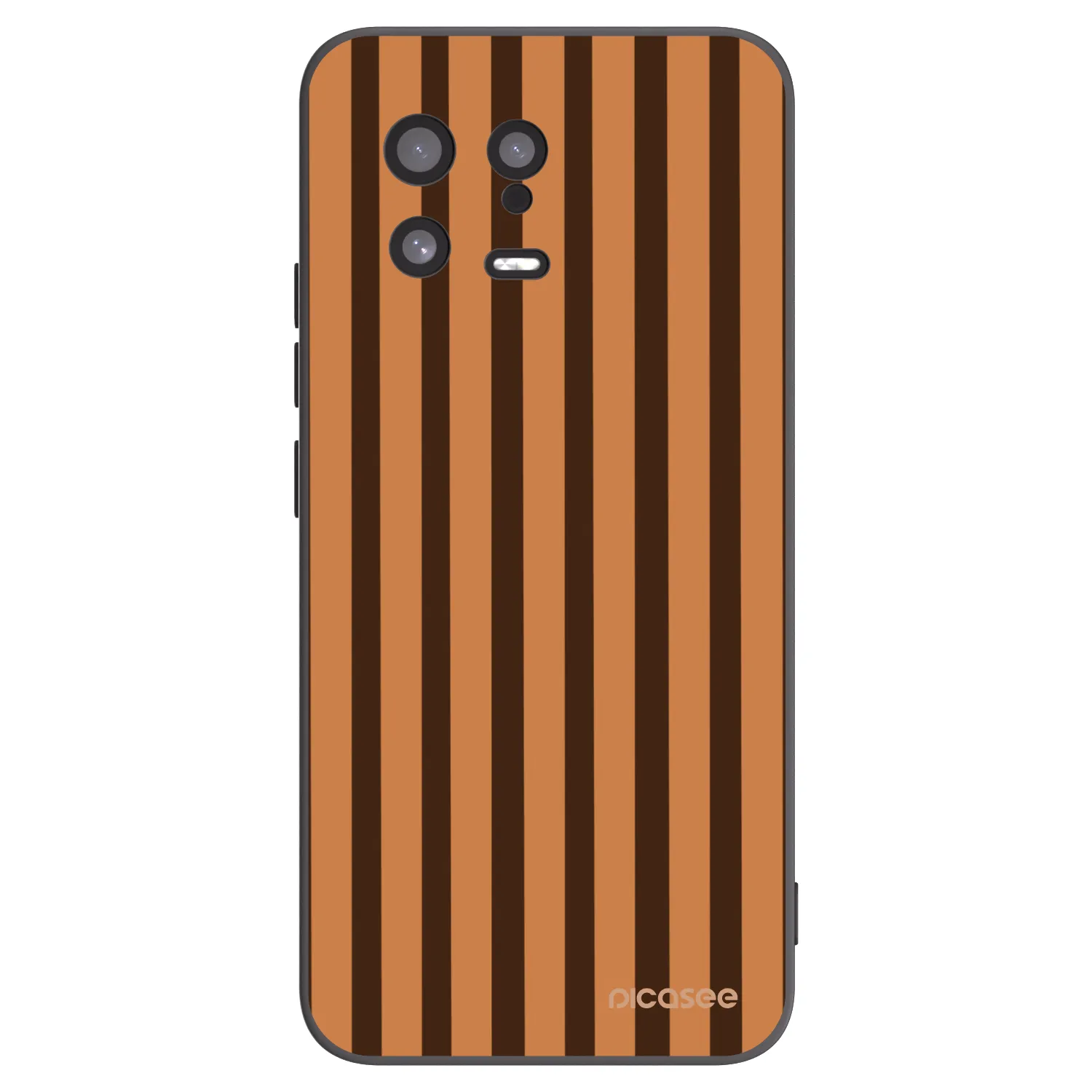 Picasee husă neagră din silicon pentru Xiaomi 13 - Caramel lines