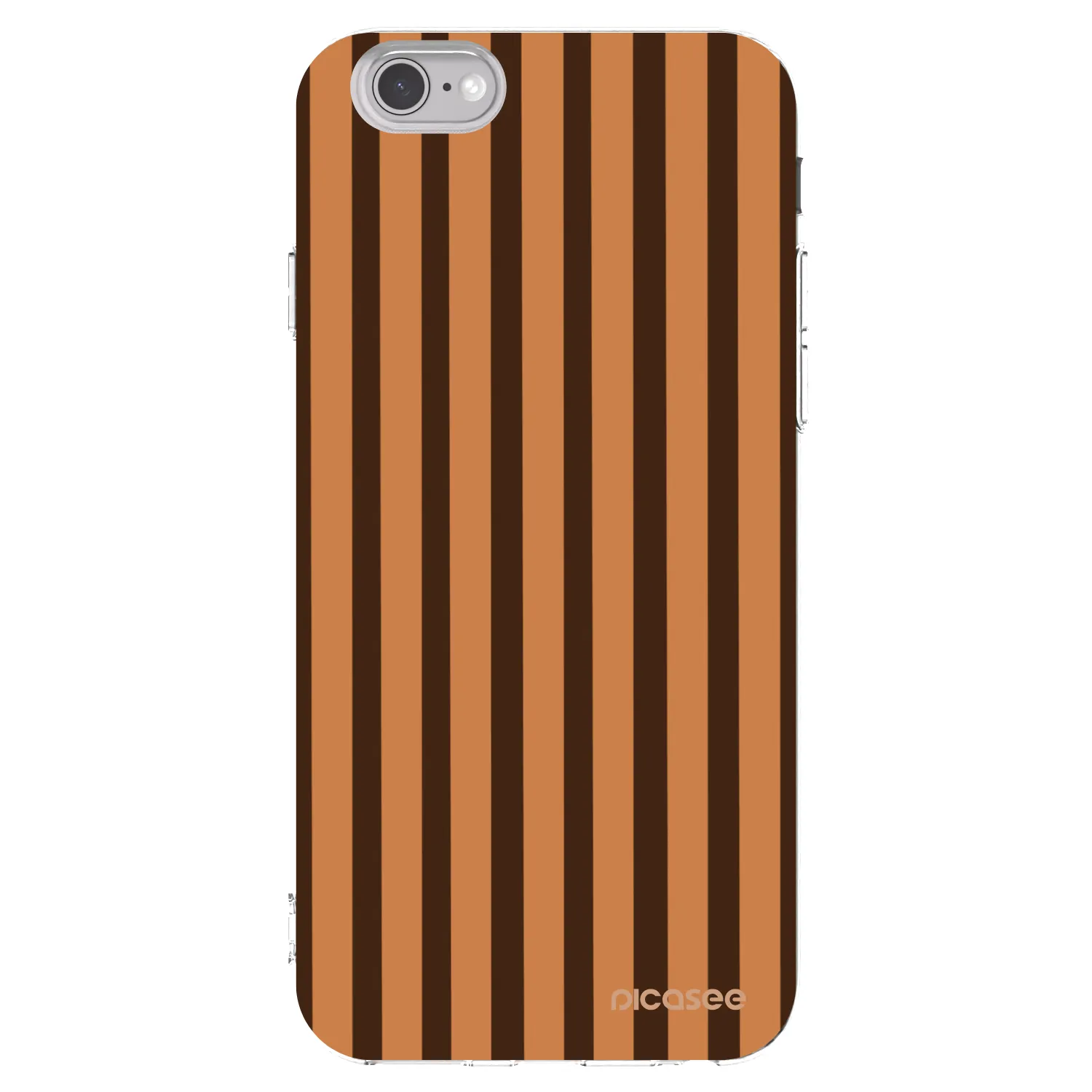 Picasee husă transparentă din silicon pentru Apple iPhone 6/6S - Caramel lines