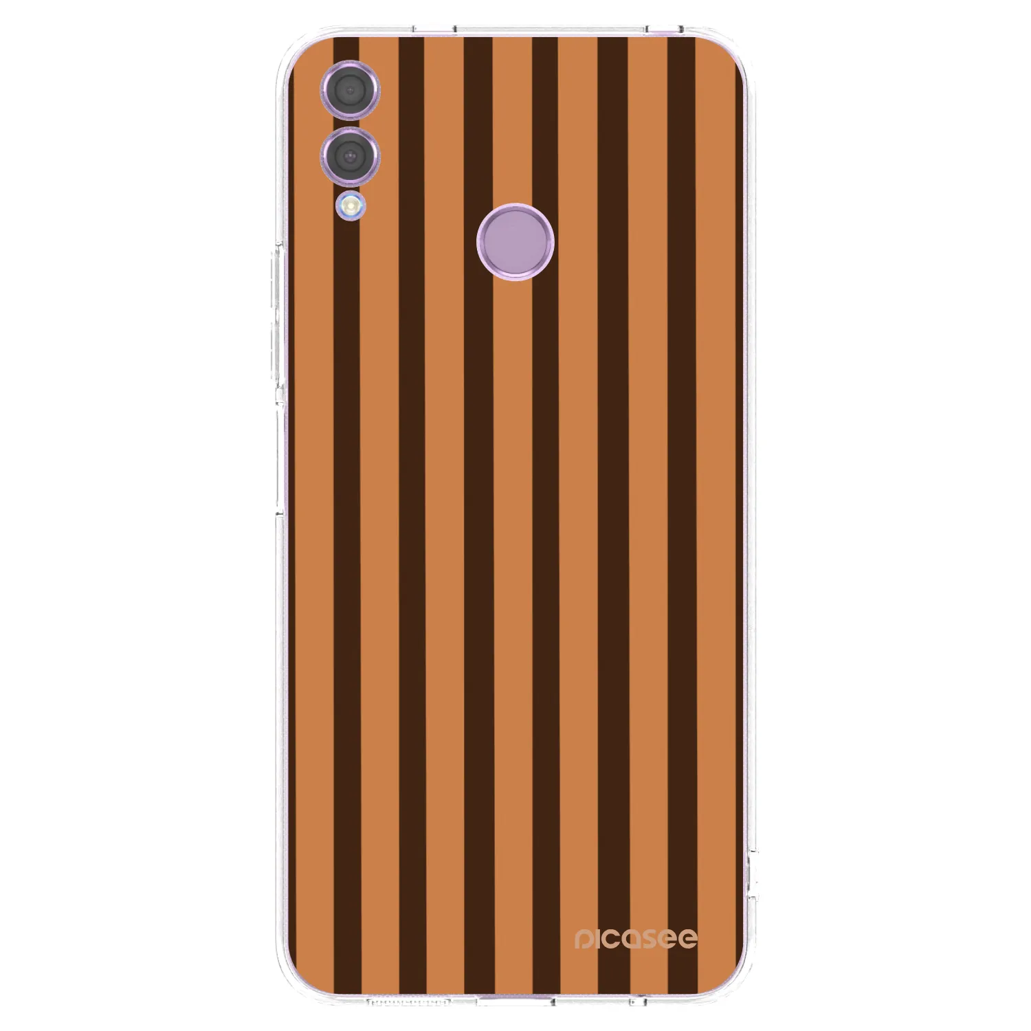 Picasee husă transparentă din silicon pentru Honor 8X - Caramel lines