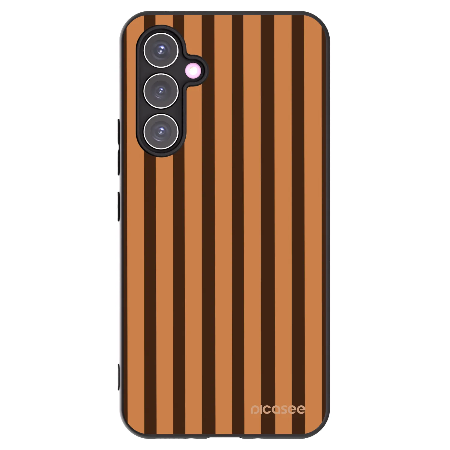 Picasee husă neagră din silicon pentru Samsung Galaxy A54 5G A546B - Caramel lines