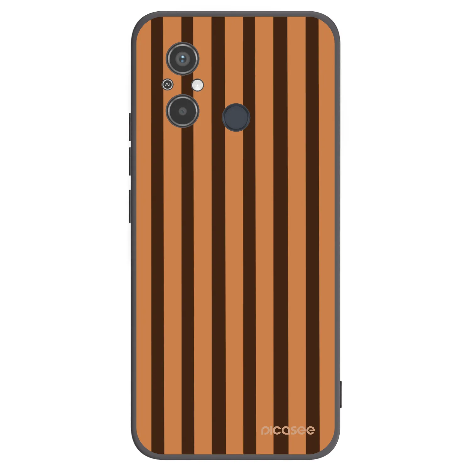 Picasee husă neagră din silicon pentru Xiaomi Redmi 12C - Caramel lines