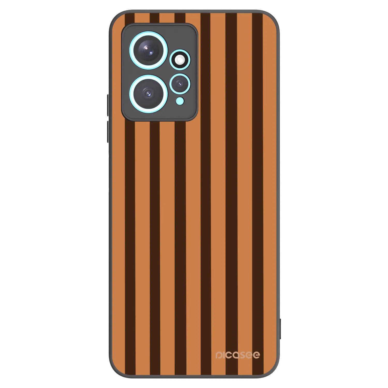 Picasee husă neagră din silicon pentru Xiaomi Redmi Note 12 4G - Caramel lines