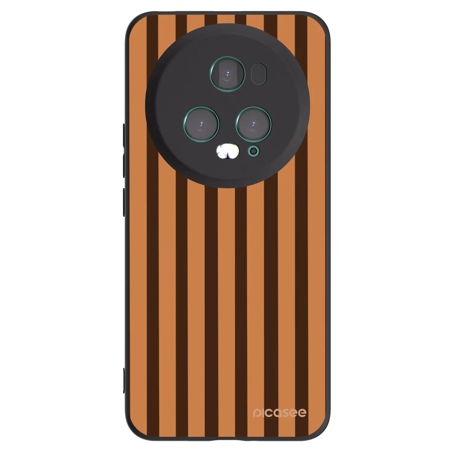 Picasee husă neagră din silicon pentru Honor Magic5 Pro - Caramel lines