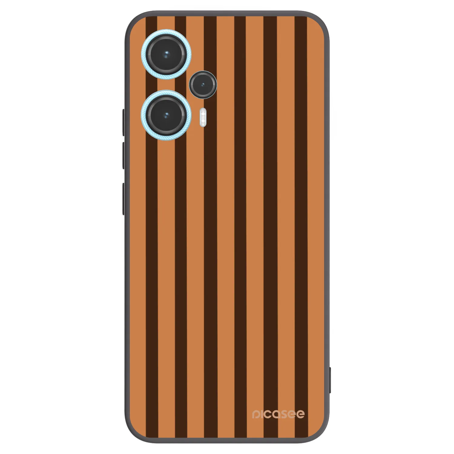Picasee husă neagră din silicon pentru Xiaomi Poco F5 - Caramel lines