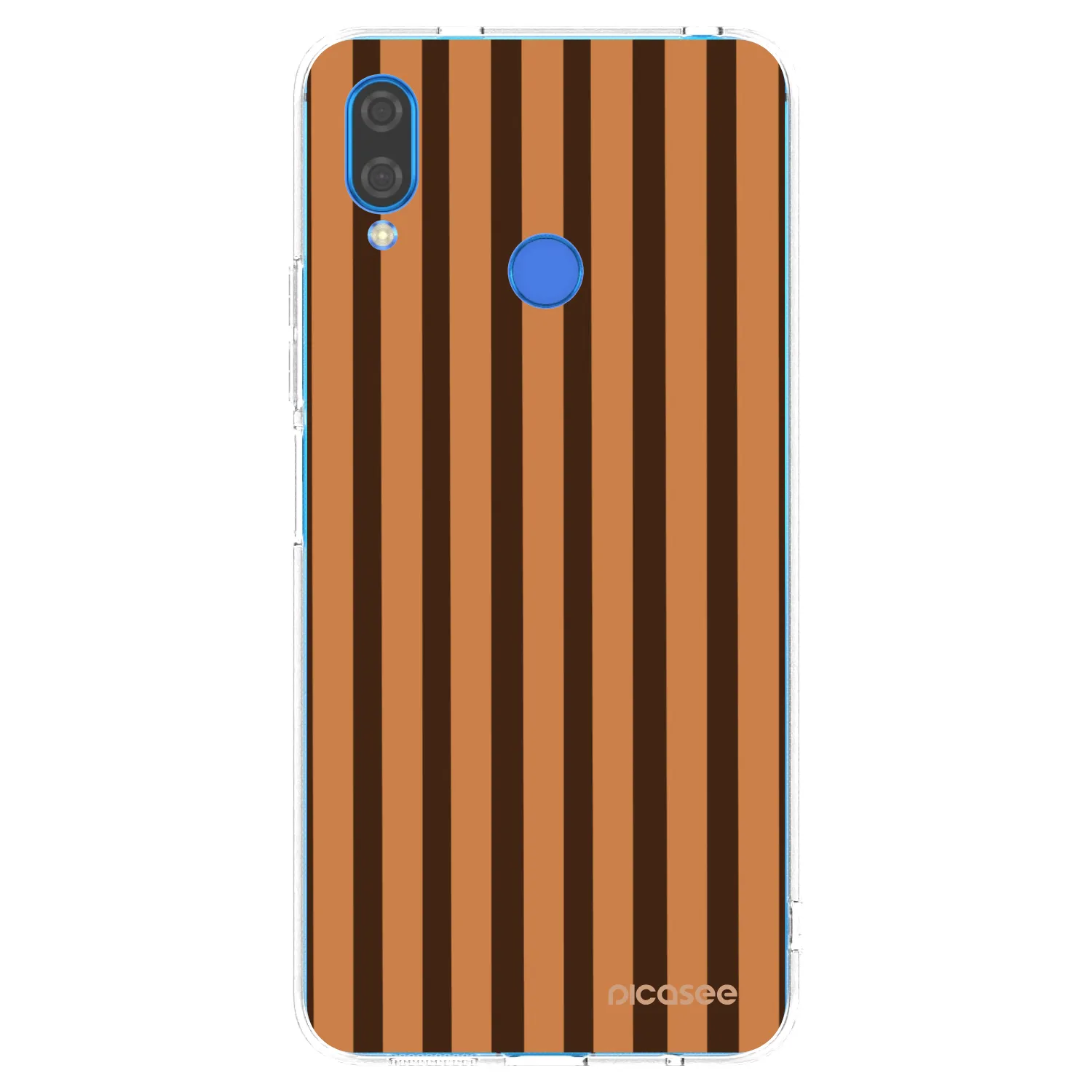 Picasee husă transparentă din silicon pentru Huawei Nova 3 - Caramel lines