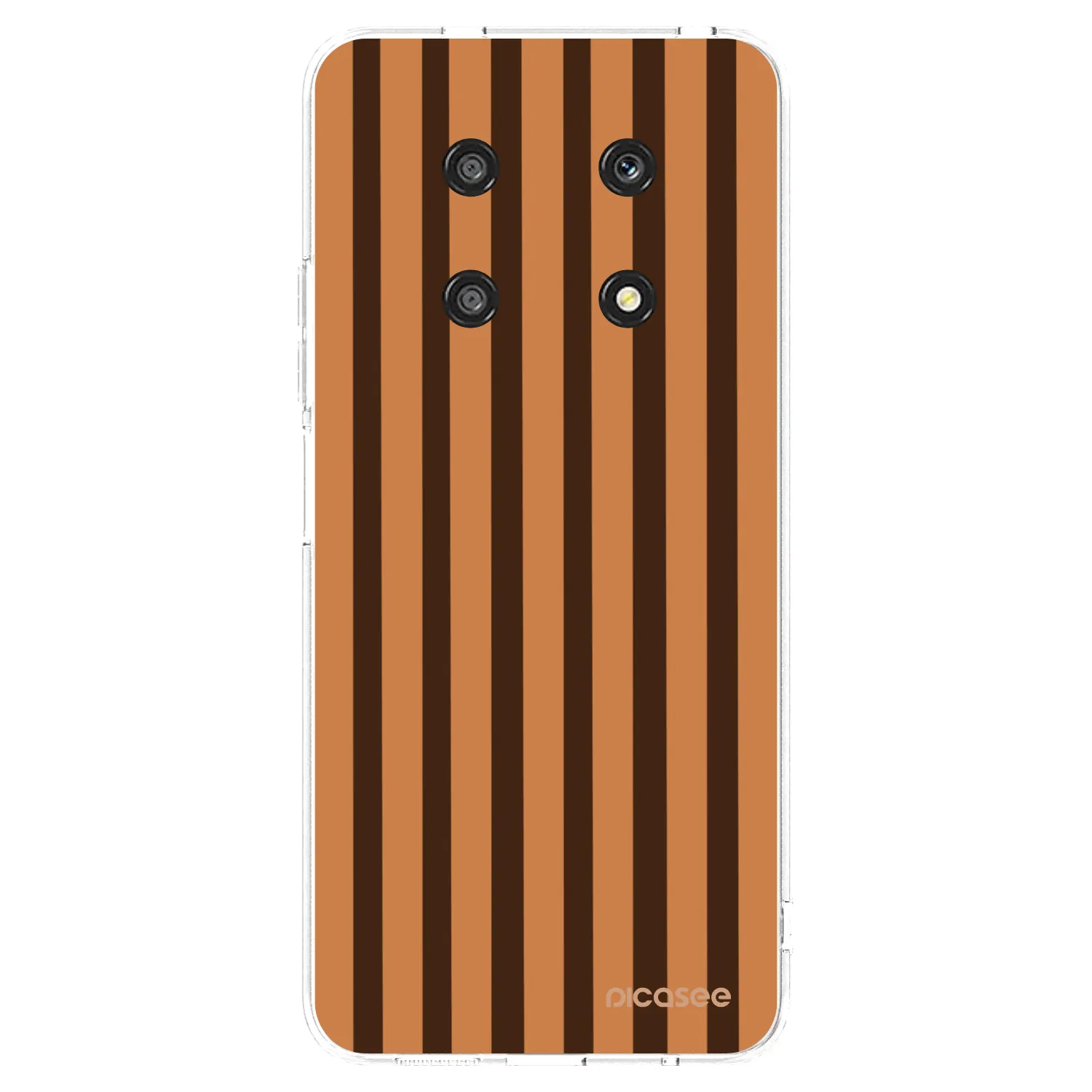 Picasee husă transparentă din silicon pentru Honor Magic4 Lite 5G - Caramel lines