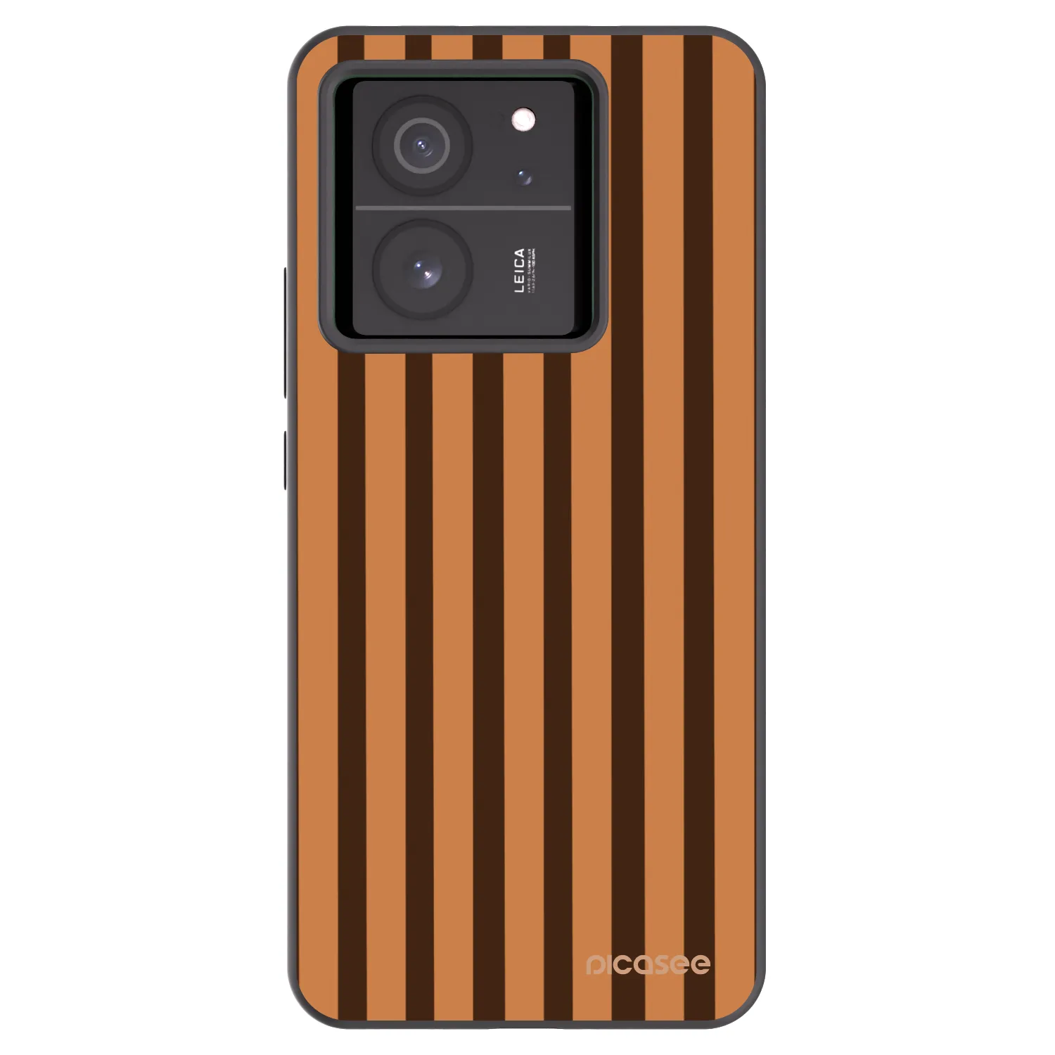 Picasee husă neagră din silicon pentru Xiaomi 13T - Caramel lines