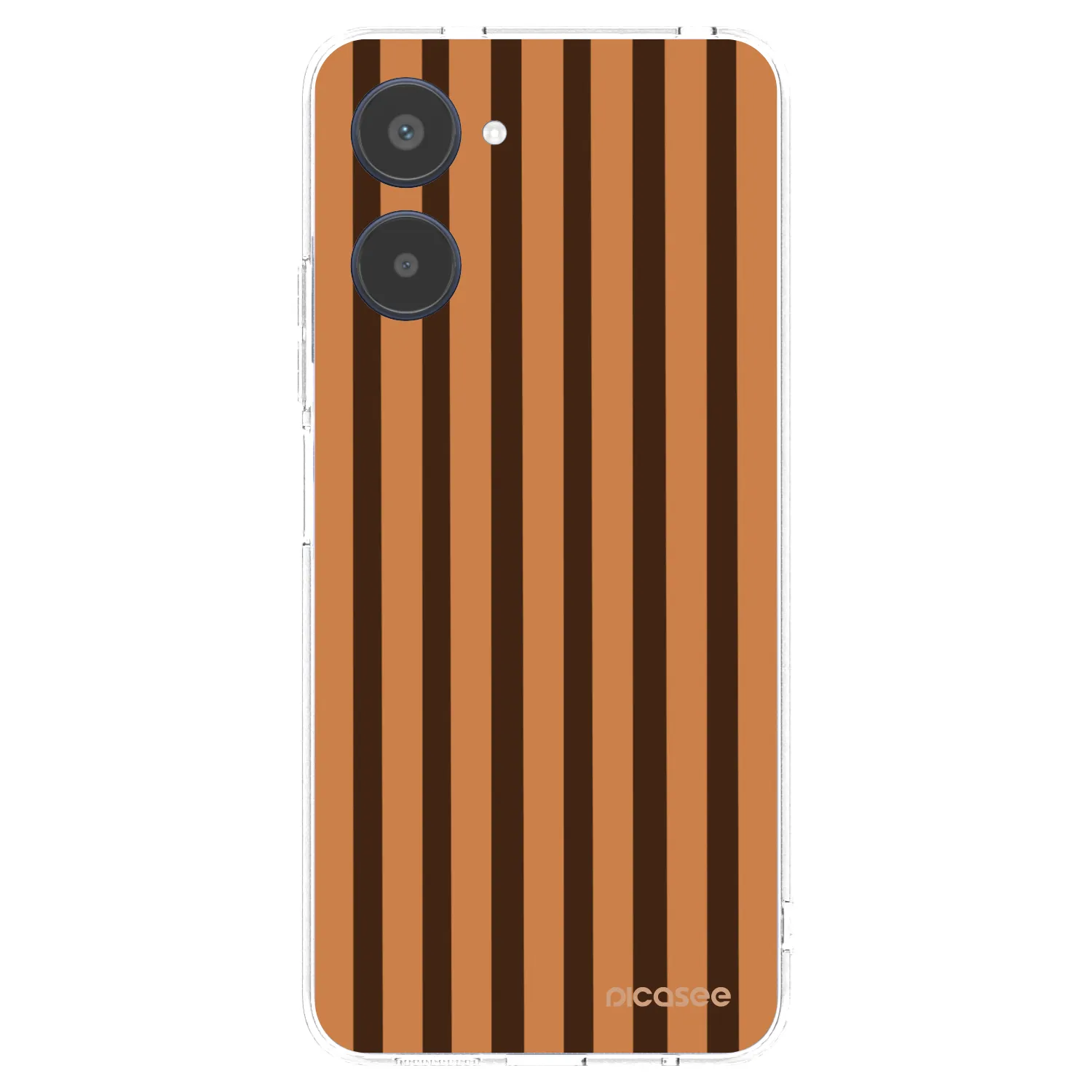 Picasee husă transparentă din silicon pentru Realme 10 4G - Caramel lines