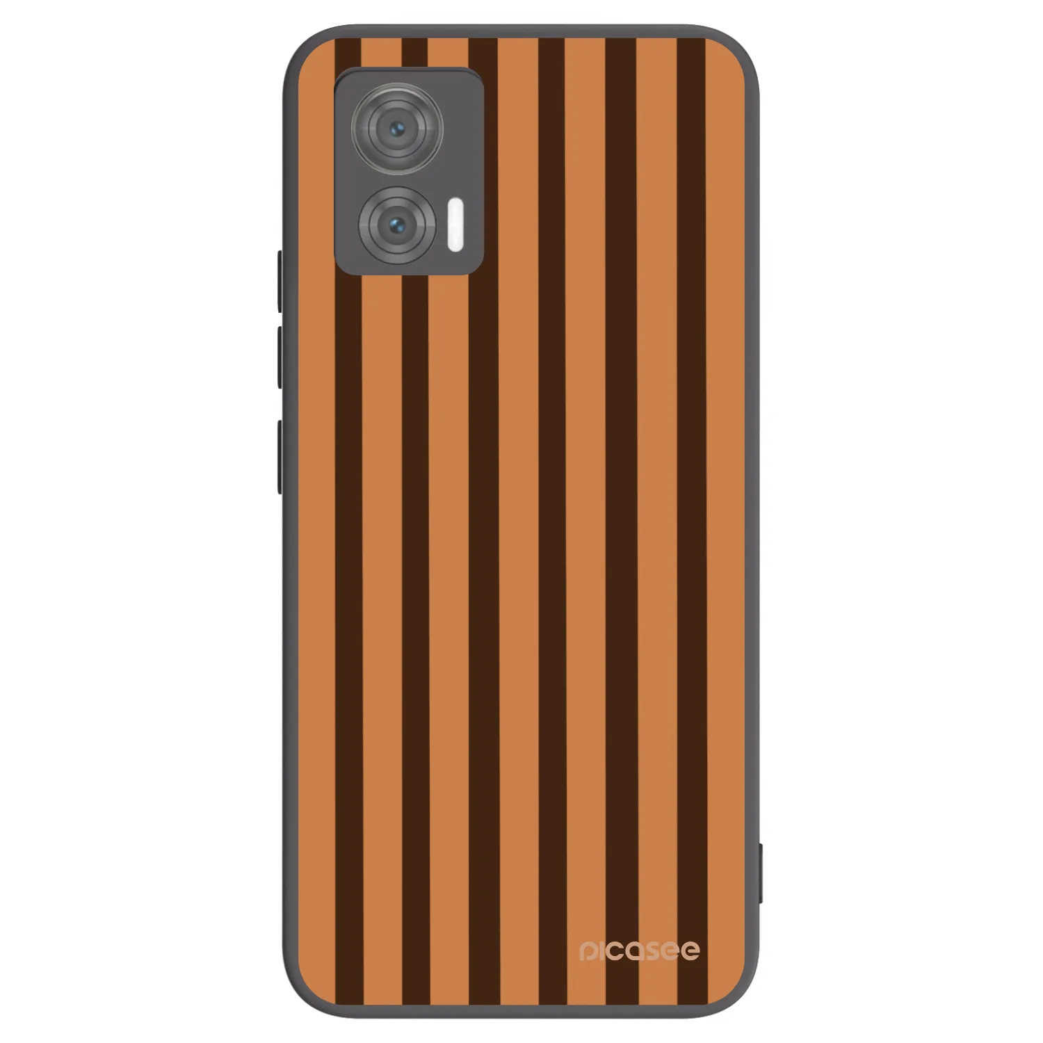 Picasee husă neagră din silicon pentru Motorola Edge 30 Neo - Caramel lines