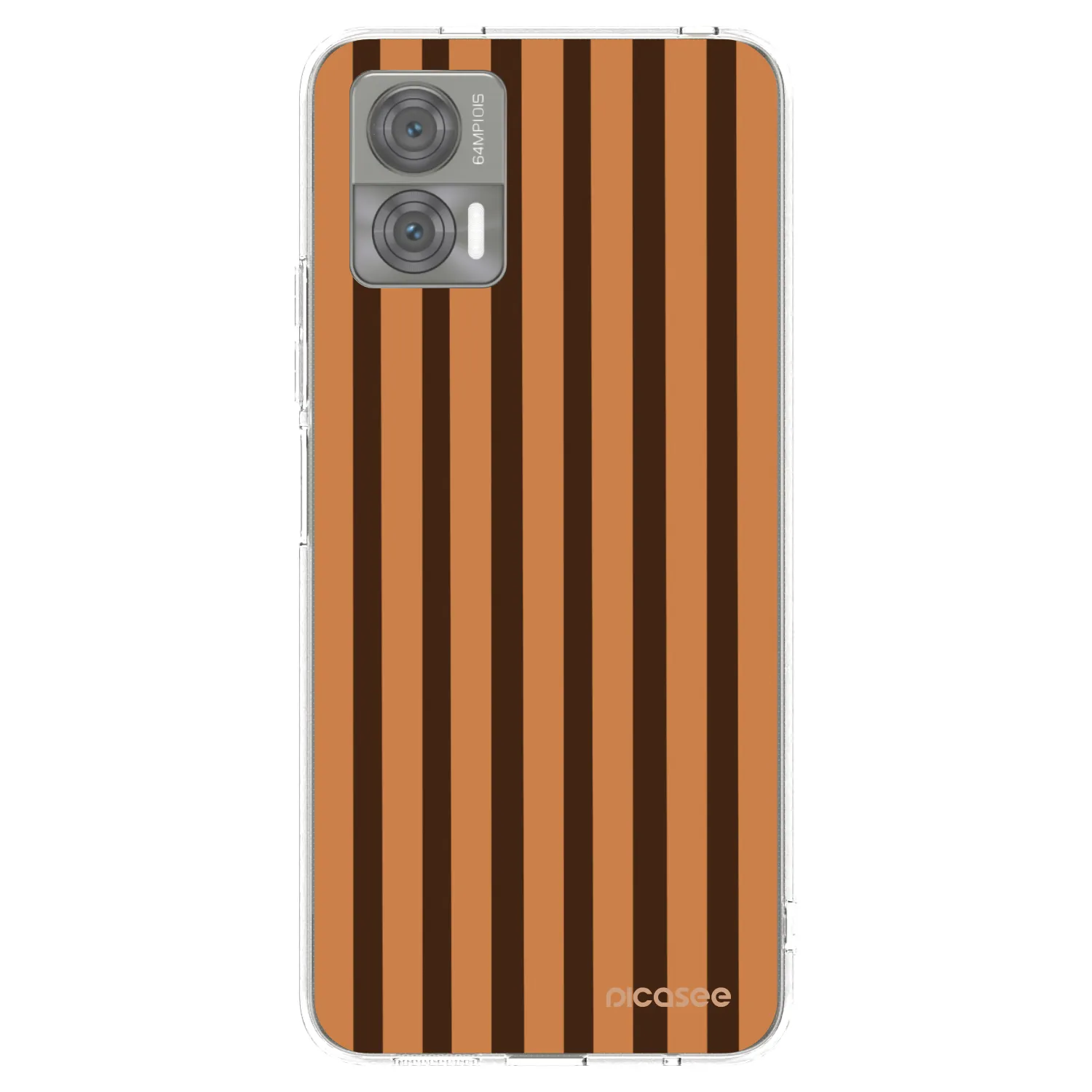 Picasee husă transparentă din silicon pentru Motorola Edge 30 Neo - Caramel lines