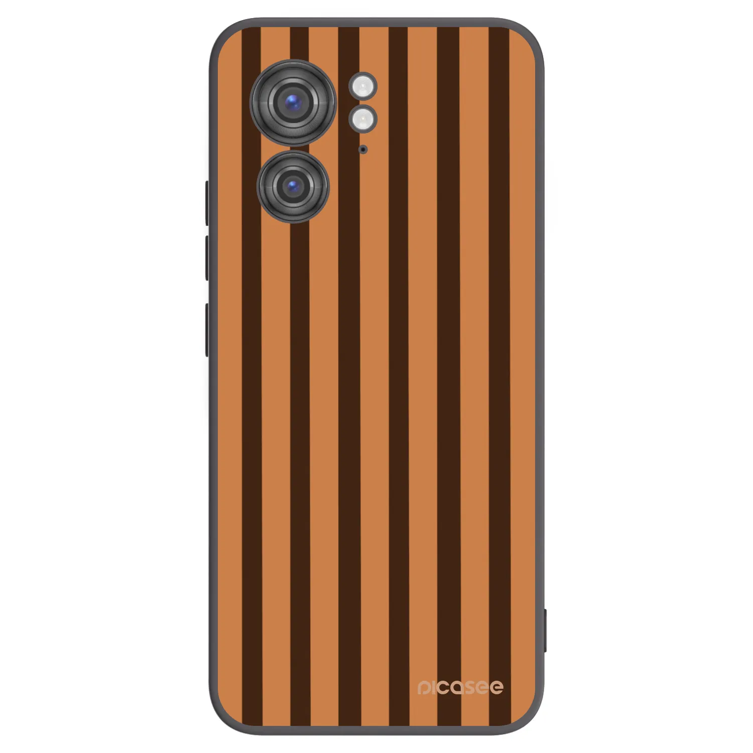 Picasee husă neagră din silicon pentru Motorola Edge 40 - Caramel lines