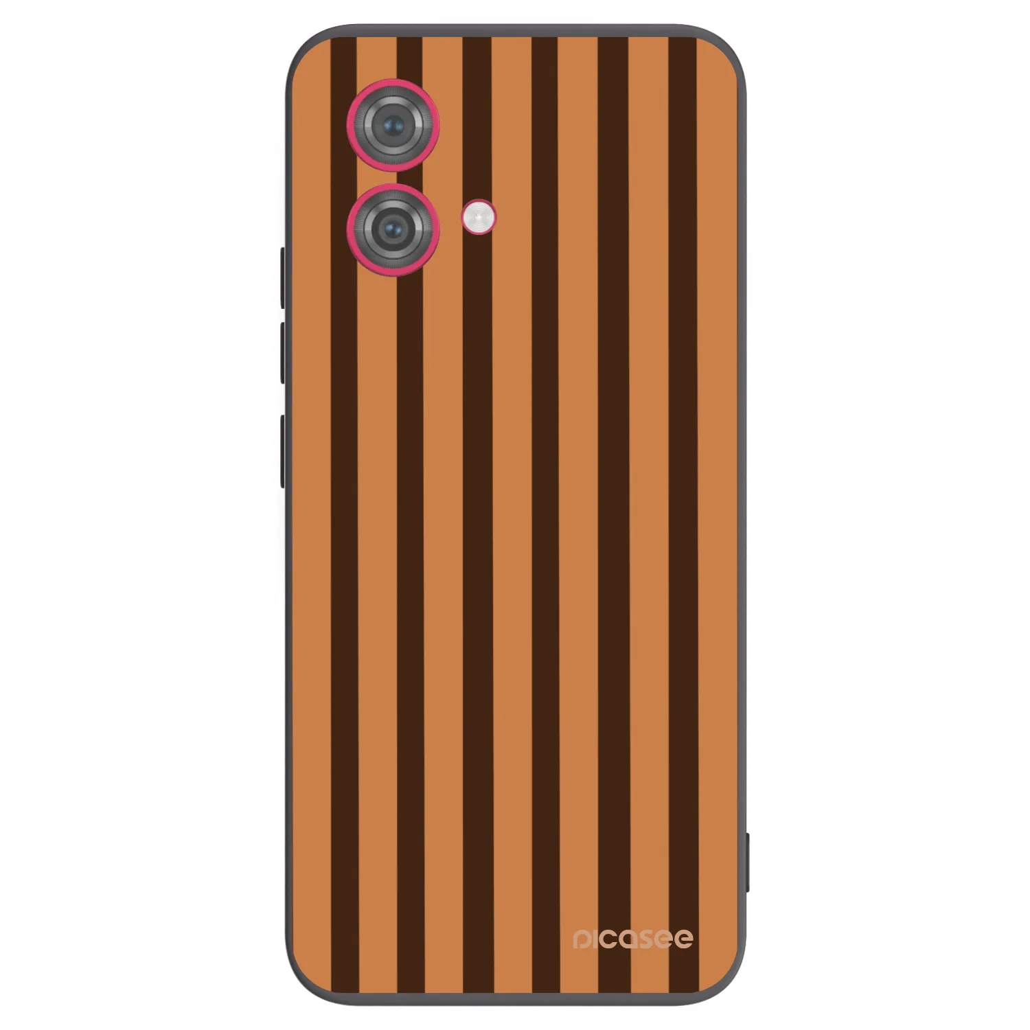 Picasee husă neagră din silicon pentru Motorola Moto G84 5G - Caramel lines