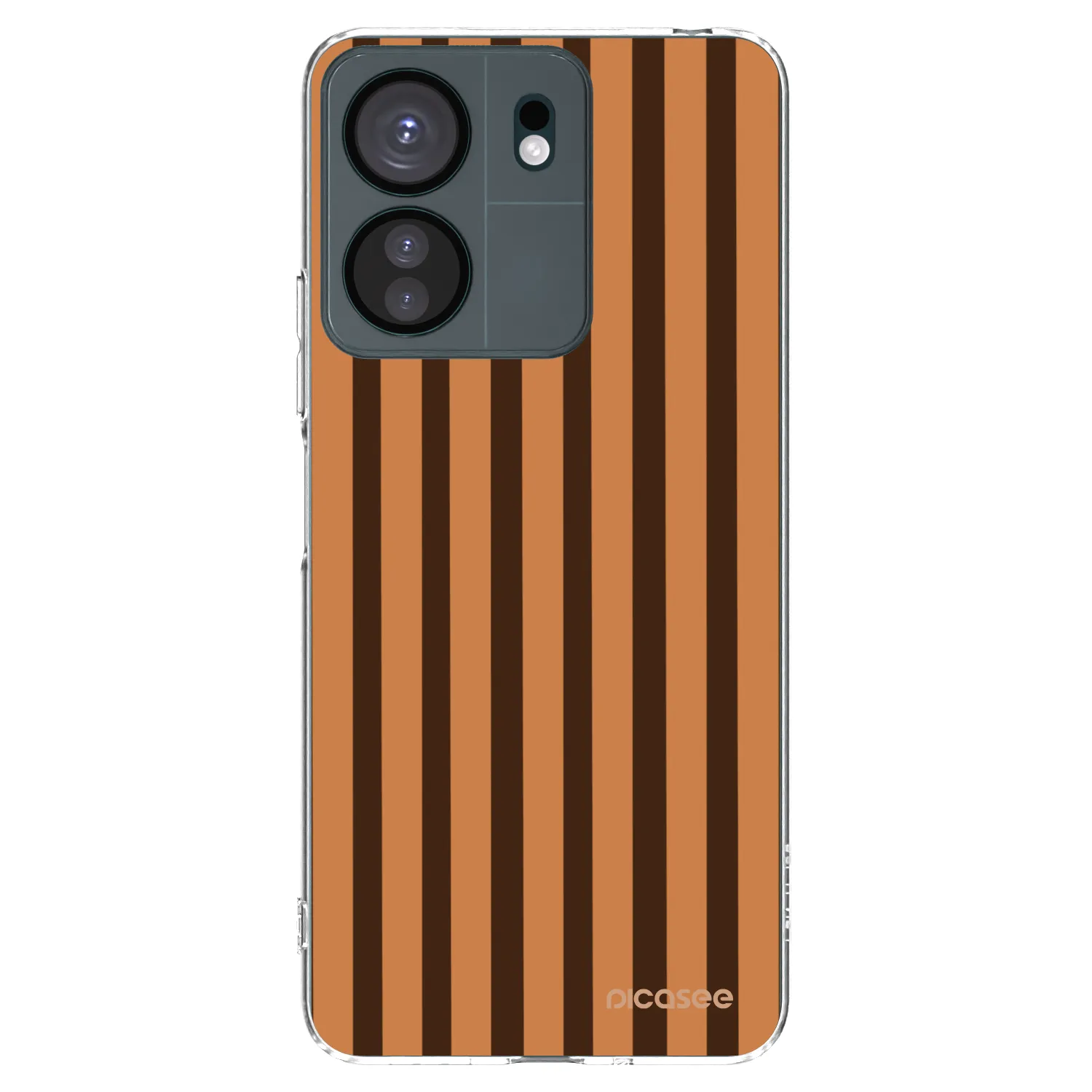Picasee husă transparentă din silicon pentru Xiaomi Redmi 13C 4G - Caramel lines