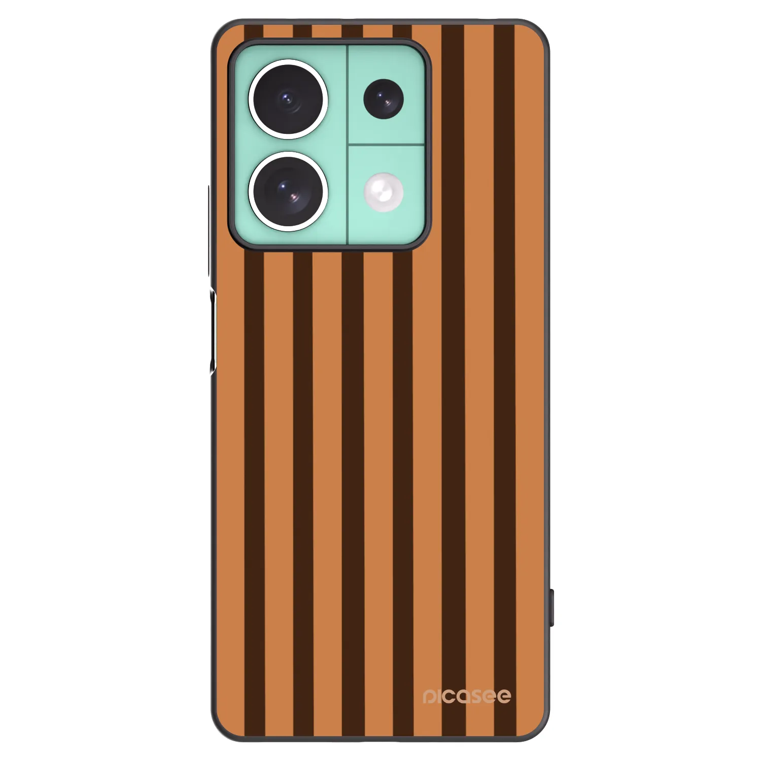 Picasee husă neagră din silicon pentru Xiaomi Redmi Note 13 5G - Caramel lines
