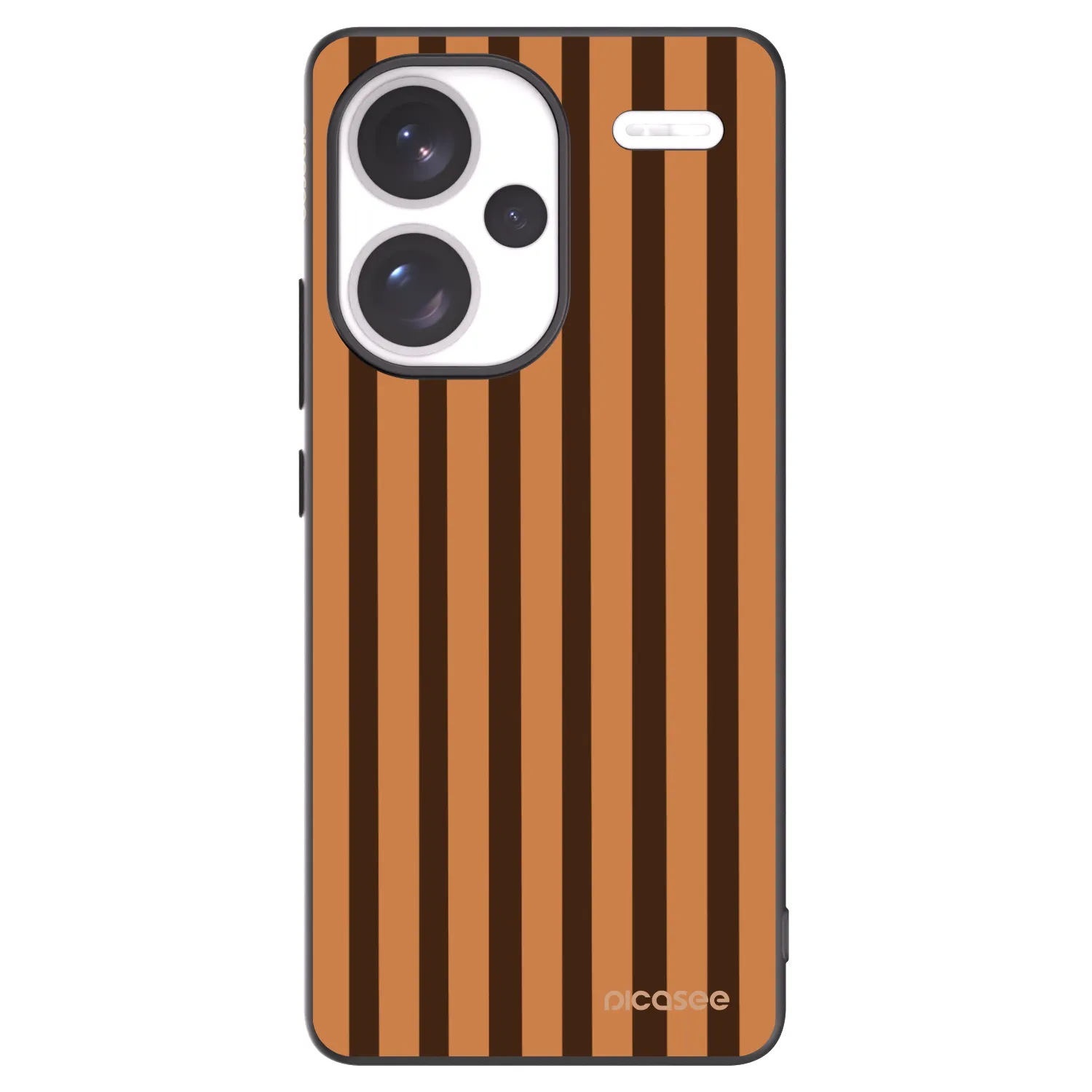 Picasee husă neagră din silicon pentru Xiaomi Redmi Note 13 Pro+ 5G - Caramel lines