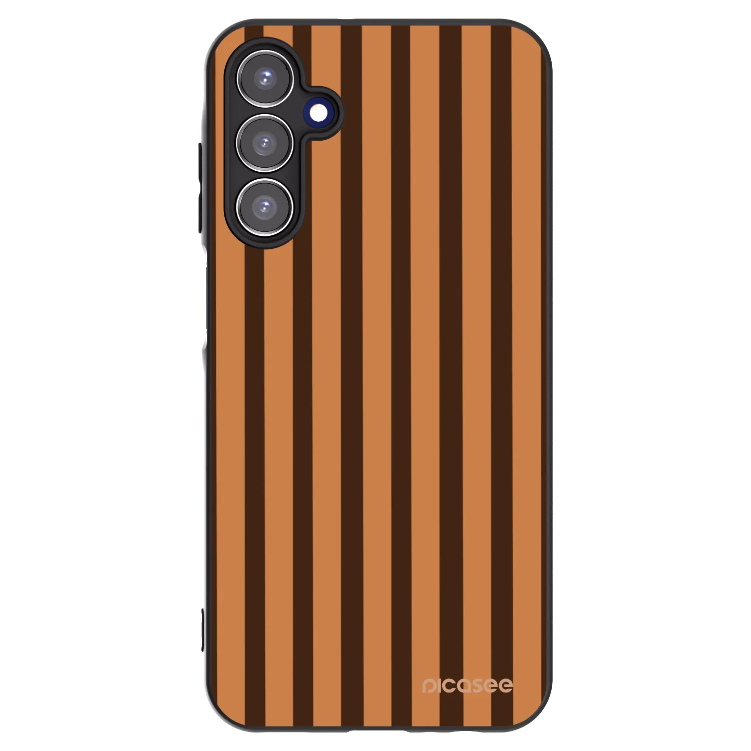 Picasee husă neagră din silicon pentru Samsung Galaxy A15 A156B 5G - Caramel lines