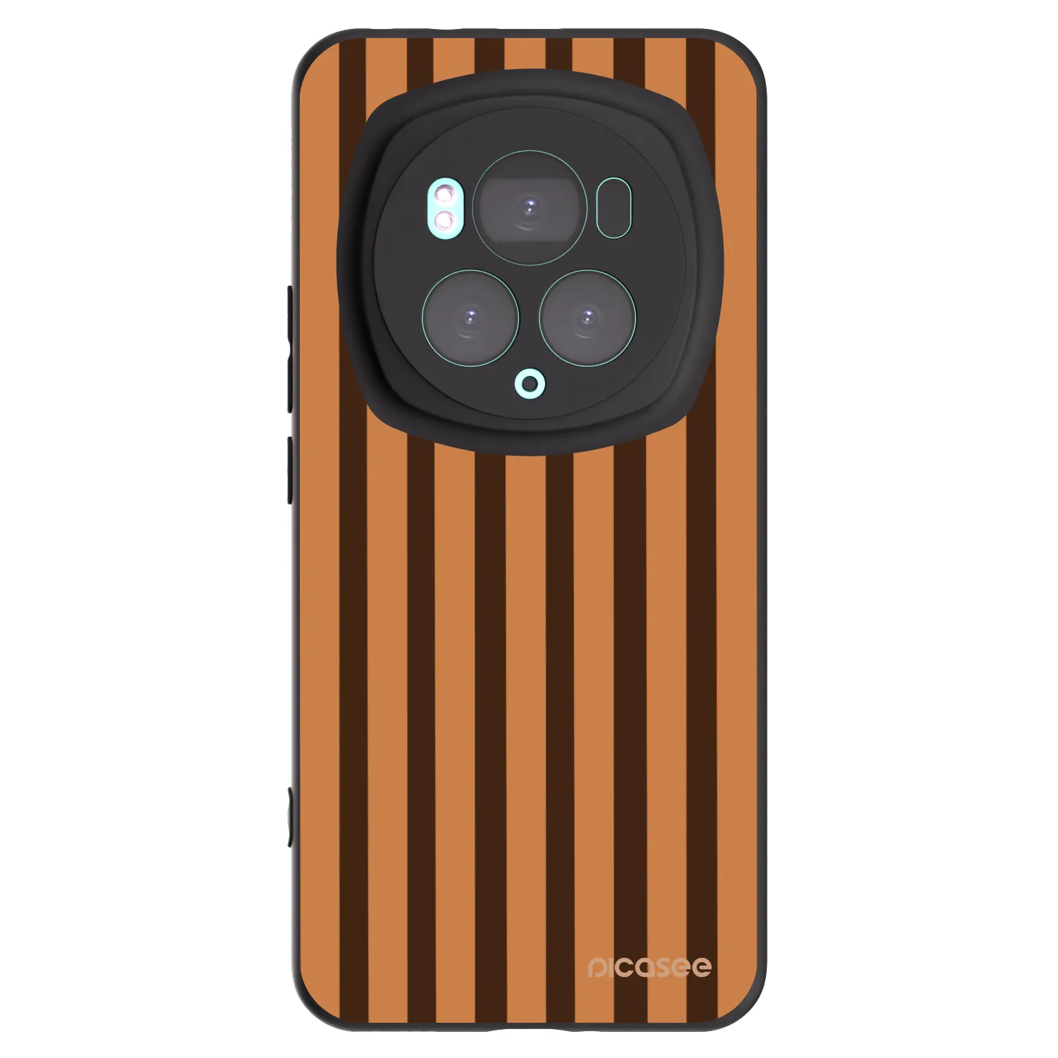 Picasee husă neagră din silicon pentru Honor Magic6 Pro - Caramel lines