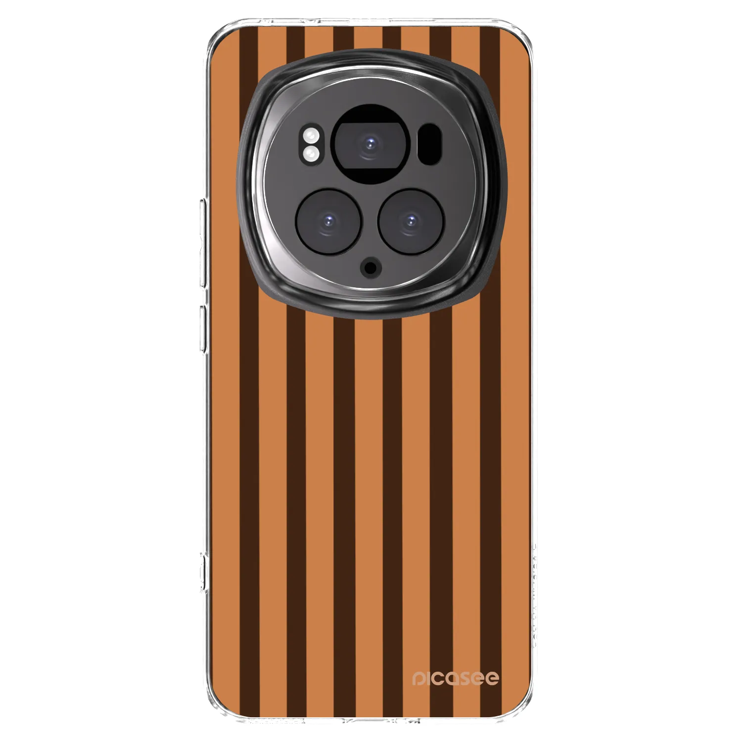 Picasee husă transparentă din silicon pentru Honor Magic6 Pro - Caramel lines
