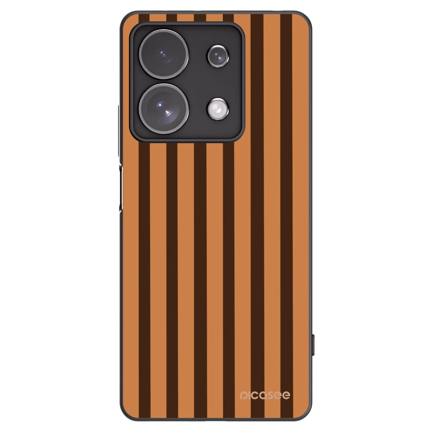 Picasee husă neagră din silicon pentru Xiaomi Redmi Note 13 Pro 4G - Caramel lines