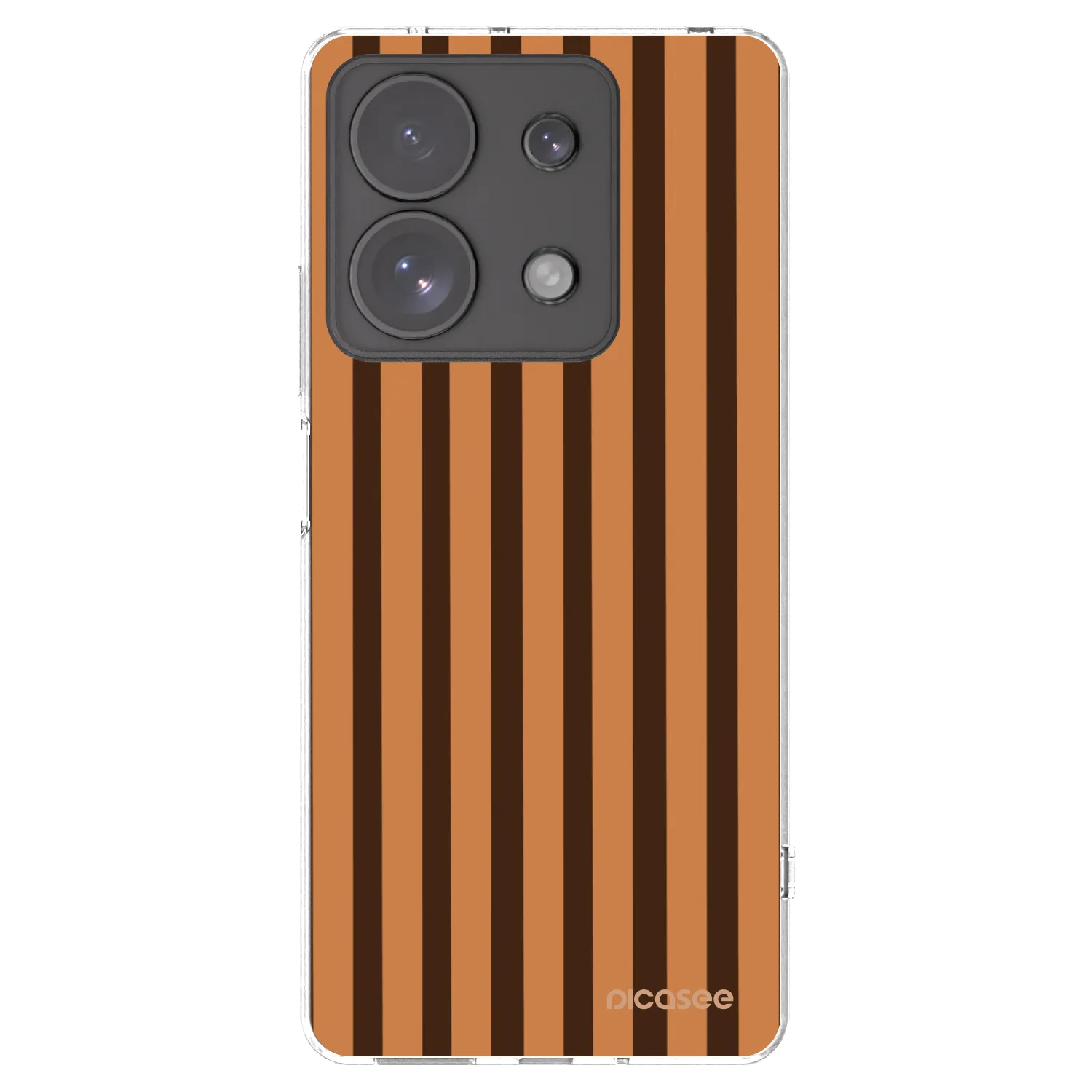 Picasee husă transparentă din silicon pentru Xiaomi Redmi Note 13 Pro 4G - Caramel lines