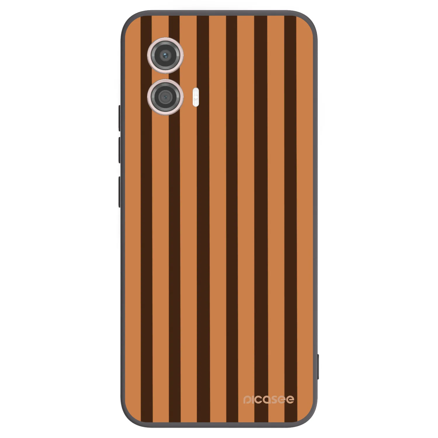 Picasee husă neagră din silicon pentru Motorola Moto G53 5G - Caramel lines