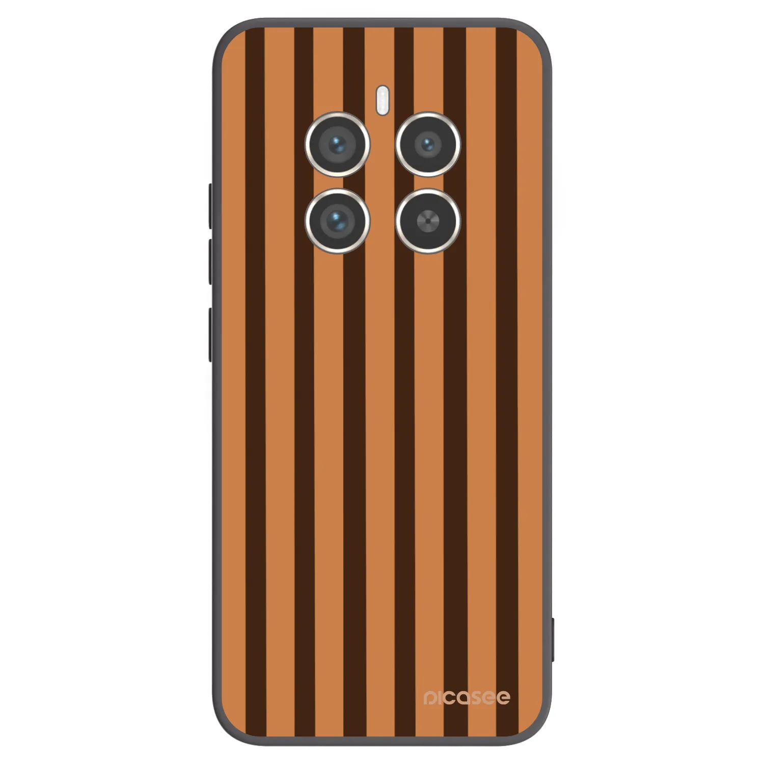 Picasee husă neagră din silicon pentru Realme 12 Pro 5G - Caramel lines