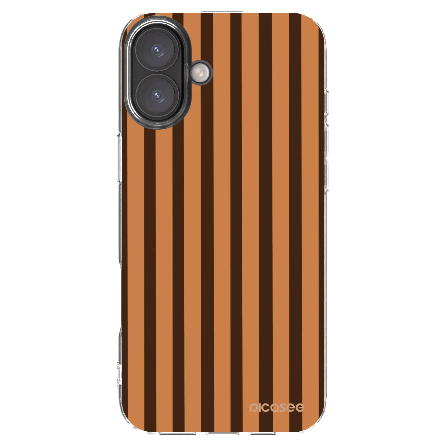 Picasee husă transparentă din silicon pentru Apple iPhone 16 Plus - Caramel lines