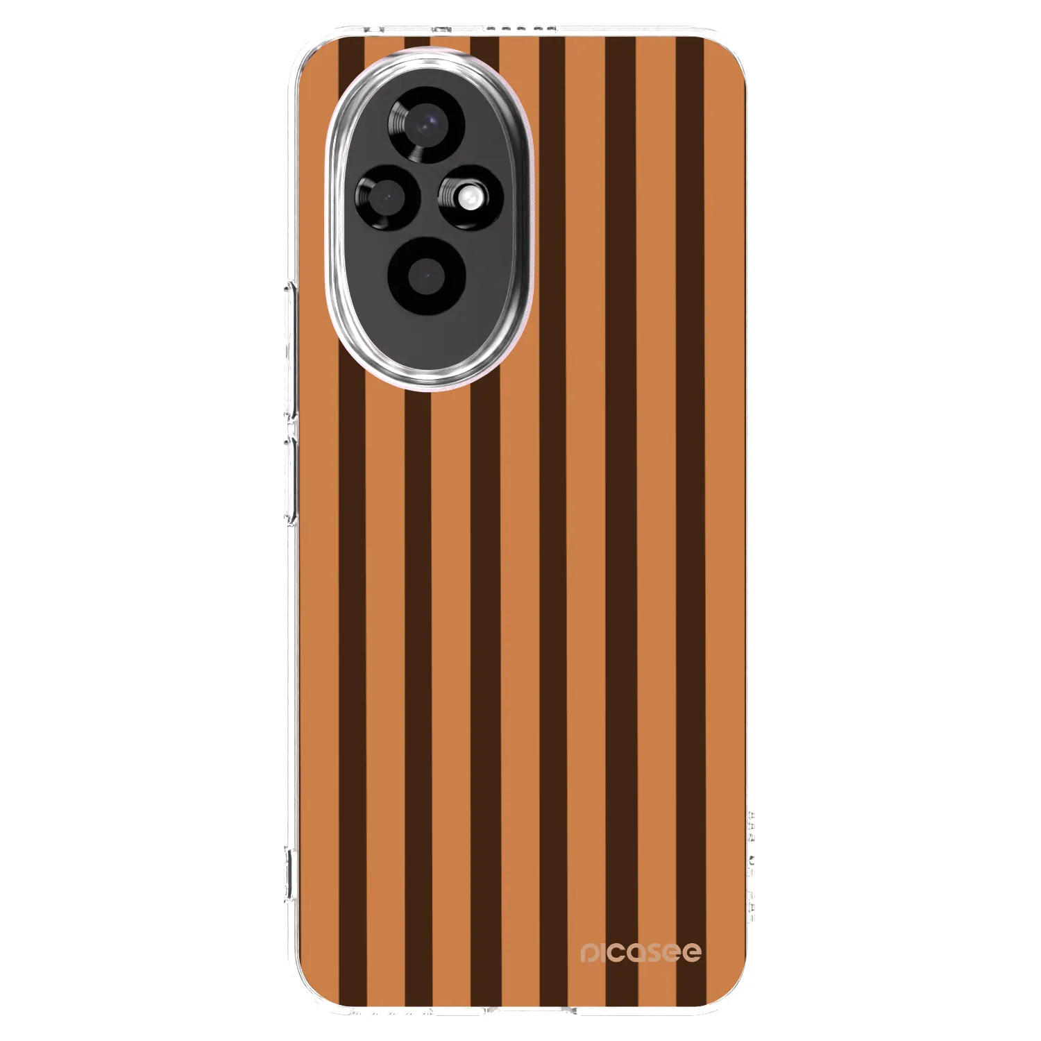 Picasee husă transparentă din silicon pentru Honor 200 5G - Caramel lines