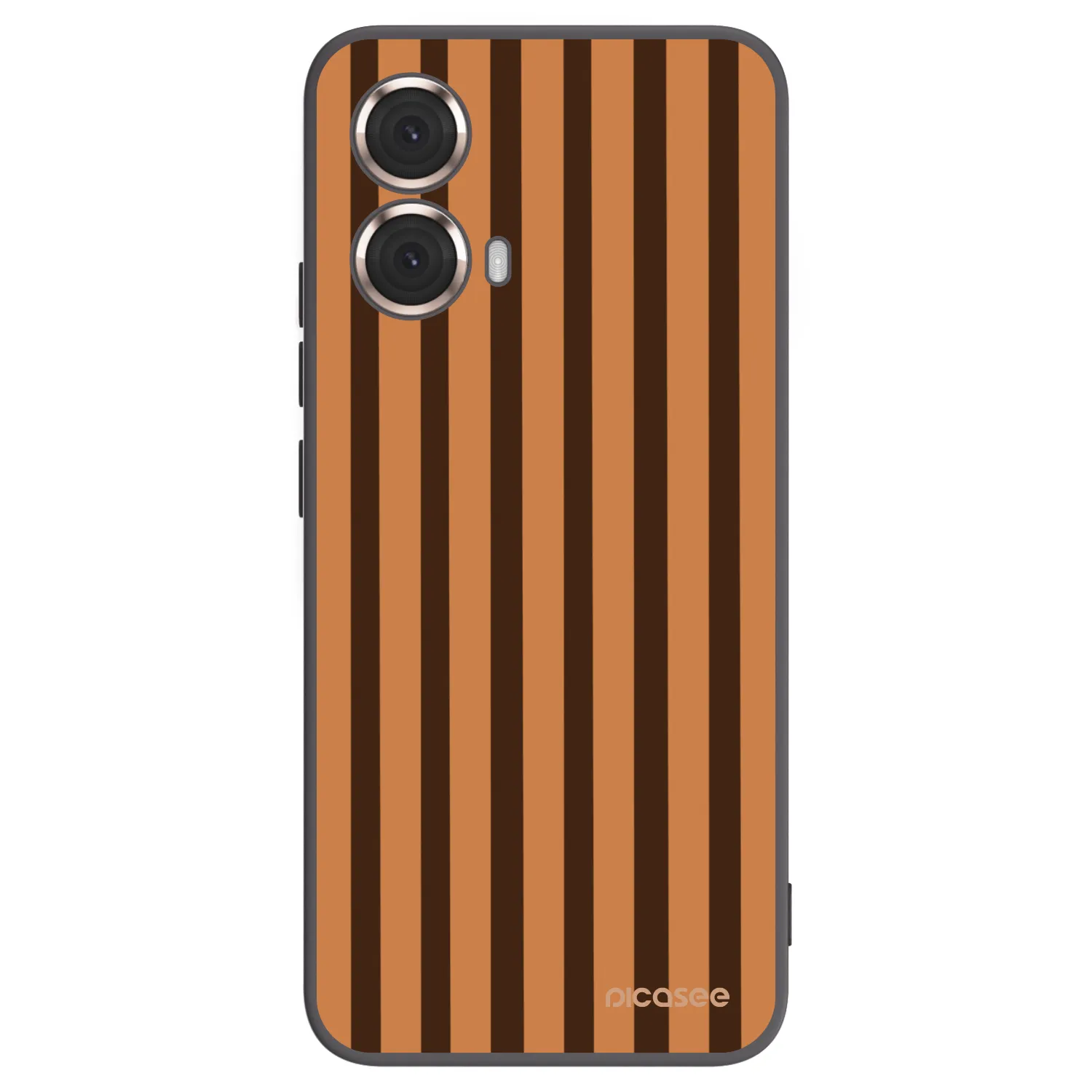 Picasee husă neagră din silicon pentru Motorola Moto G85 - Caramel lines
