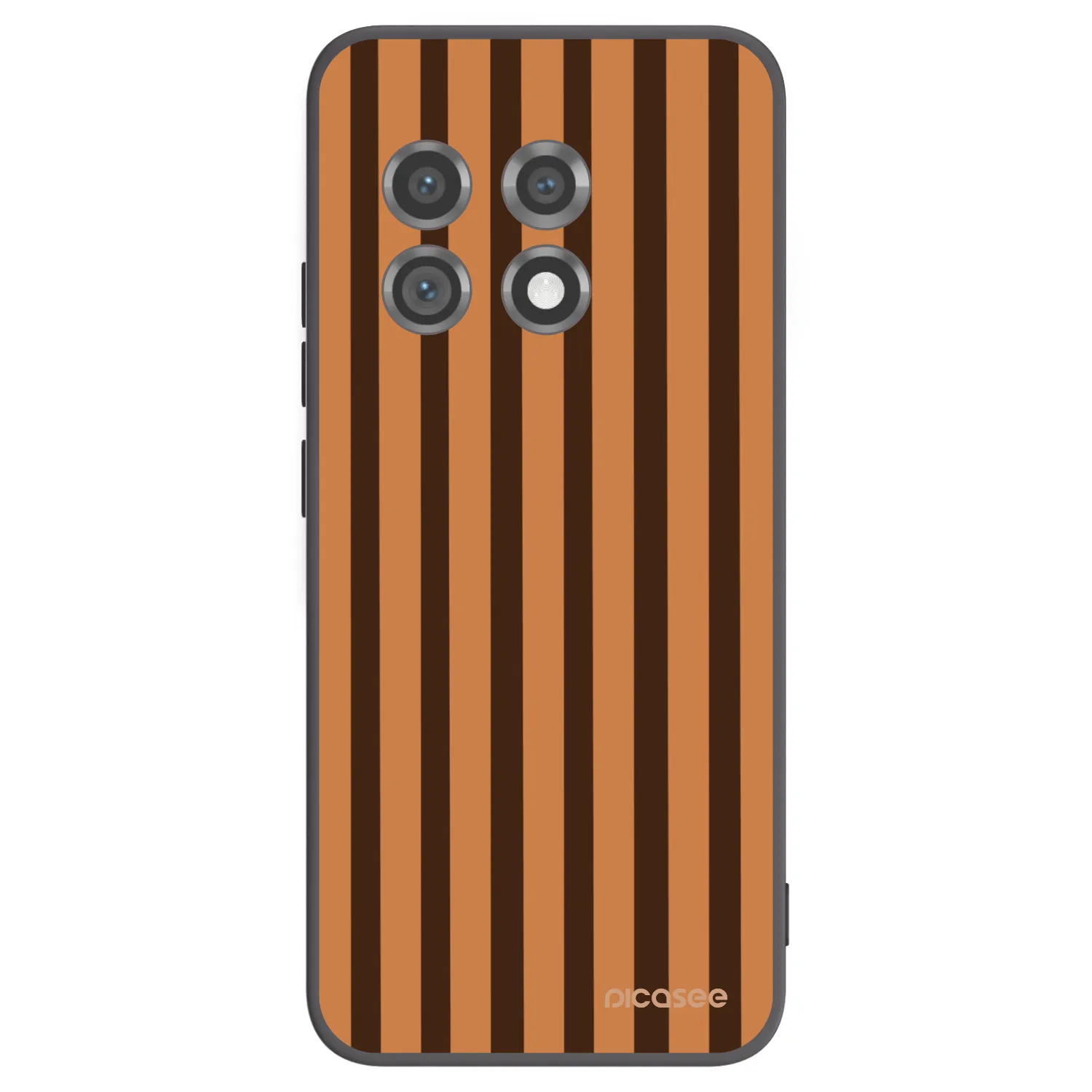 Picasee husă neagră din silicon pentru OnePlus 11 5G - Caramel lines