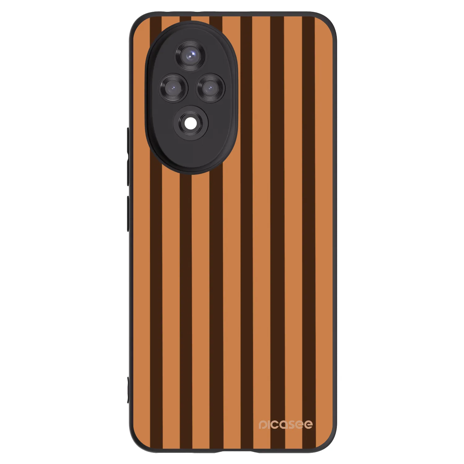 Picasee husă neagră din silicon pentru Honor 200 Pro 5G - Caramel lines
