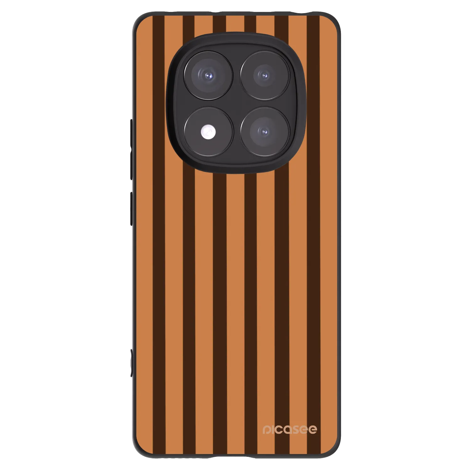 Picasee husă neagră din silicon pentru Xiaomi Redmi Note 14 Pro+ 5G - Caramel lines