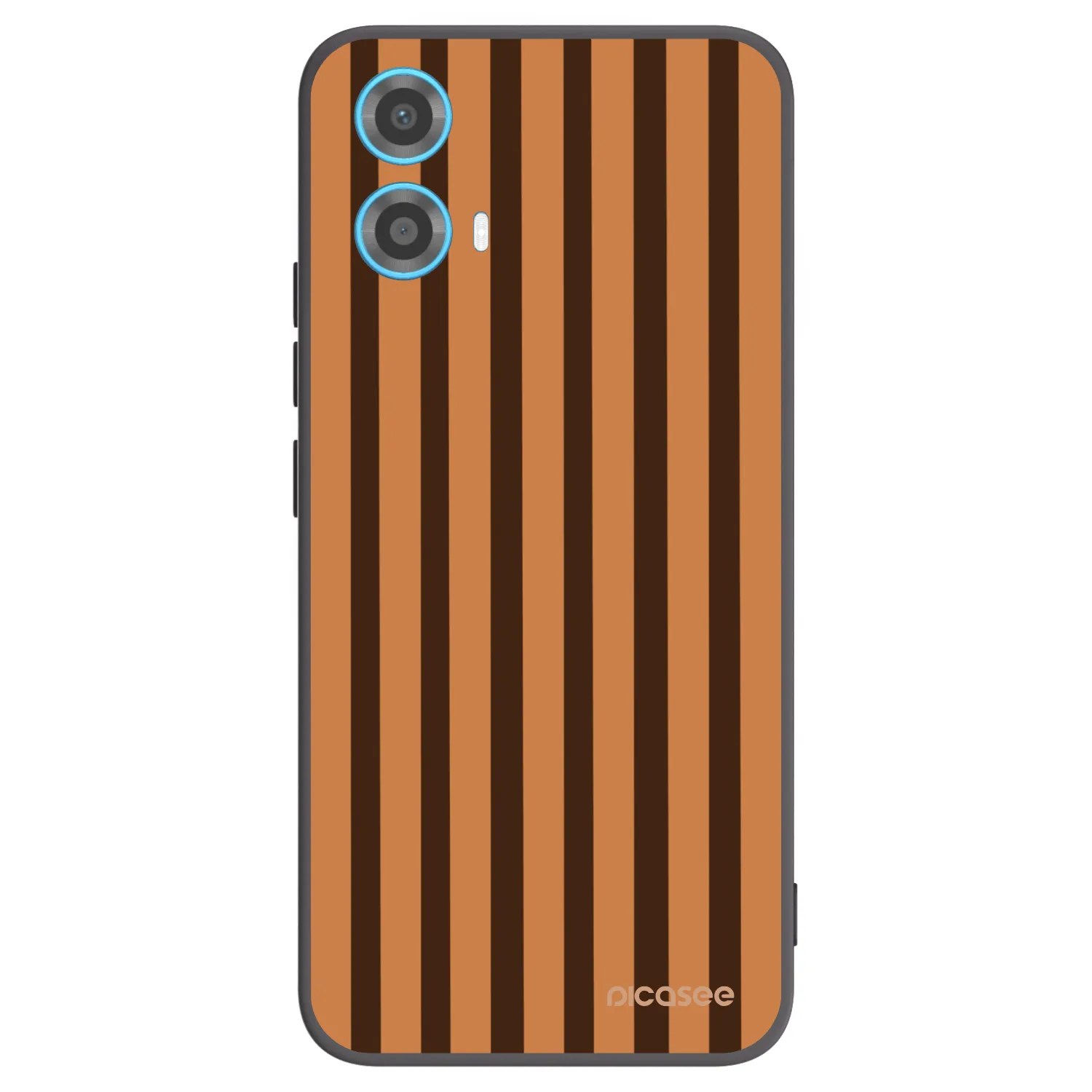 Picasee husă neagră din silicon pentru Motorola Moto G34 5G - Caramel lines