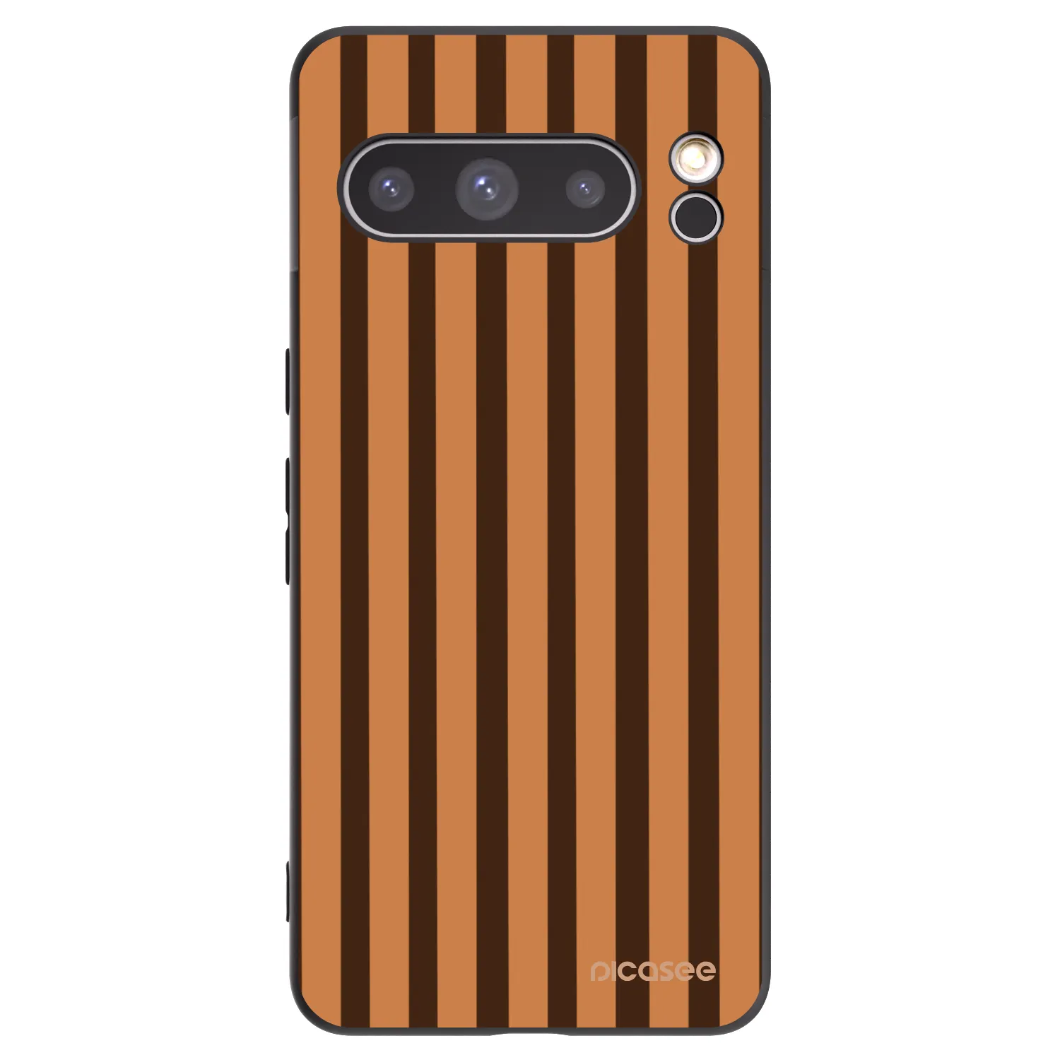 Picasee husă neagră din silicon pentru Google Pixel 8 Pro - Caramel lines