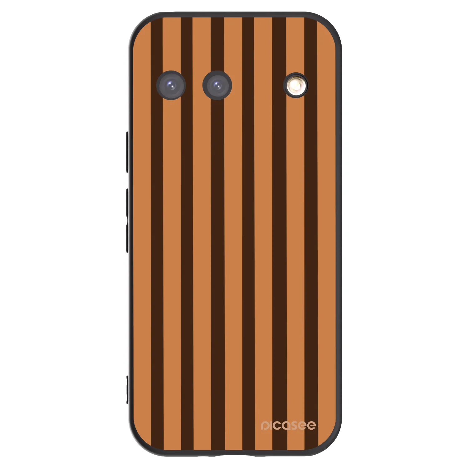 Picasee husă neagră din silicon pentru Google Pixel 9 - Caramel lines