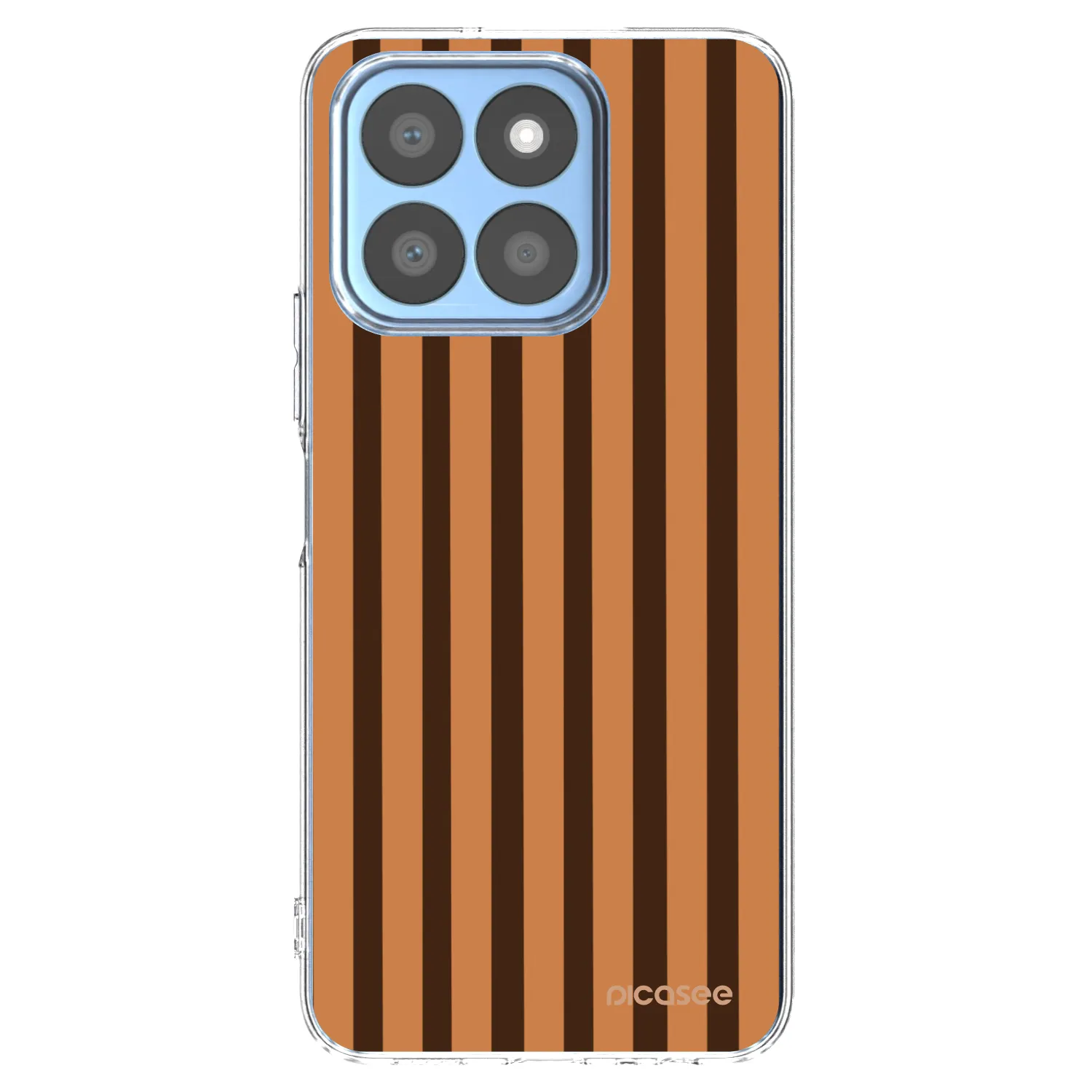 Picasee husă transparentă din silicon pentru Honor X8c - Caramel lines