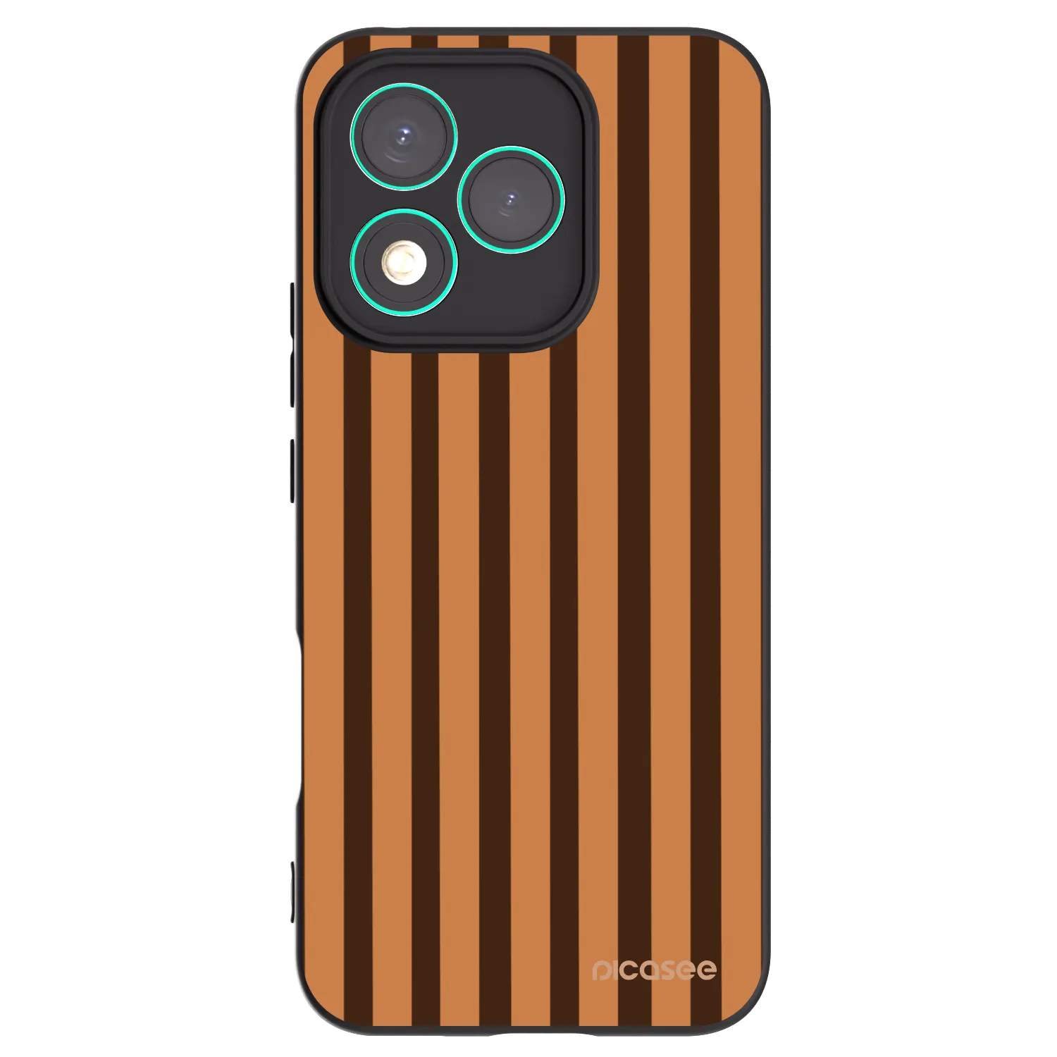 Picasee husă neagră din silicon pentru Honor 400 Lite 5G - Caramel lines