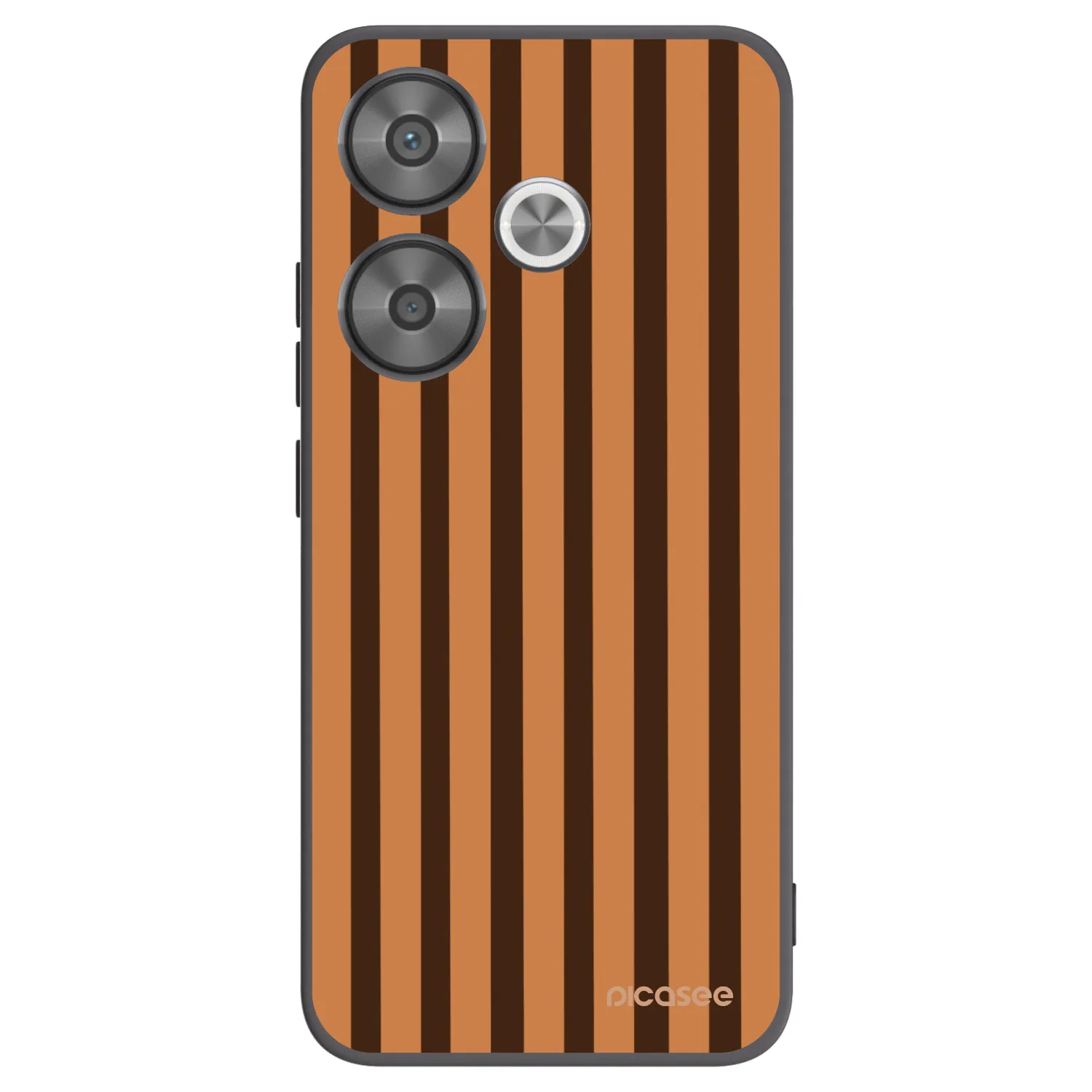 Picasee husă neagră din silicon pentru Xiaomi Poco F6 - Caramel lines