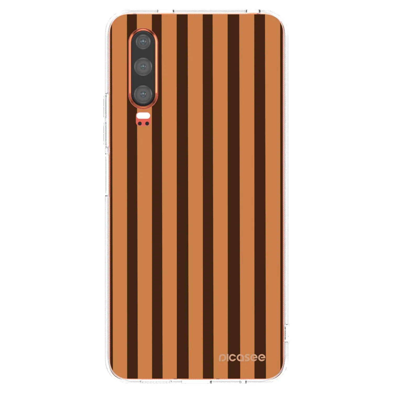 Picasee husă transparentă din silicon pentru Huawei P30 - Caramel lines