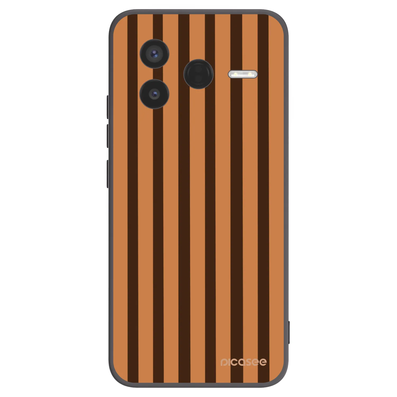 Picasee husă neagră din silicon pentru Xiaomi Poco F7 Pro 5G - Caramel lines
