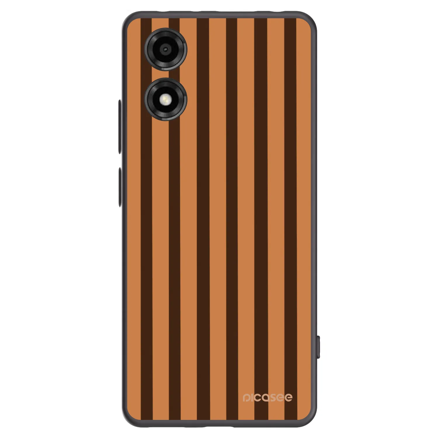Picasee husă neagră din silicon pentru Motorola Moto E14 - Caramel lines