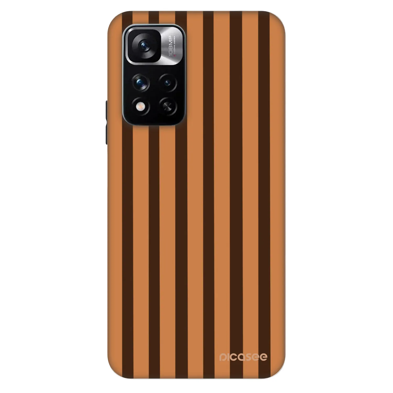 Picasee Fashion Case pentru Xiaomi Redmi Note 11 Pro 5G - Caramel lines