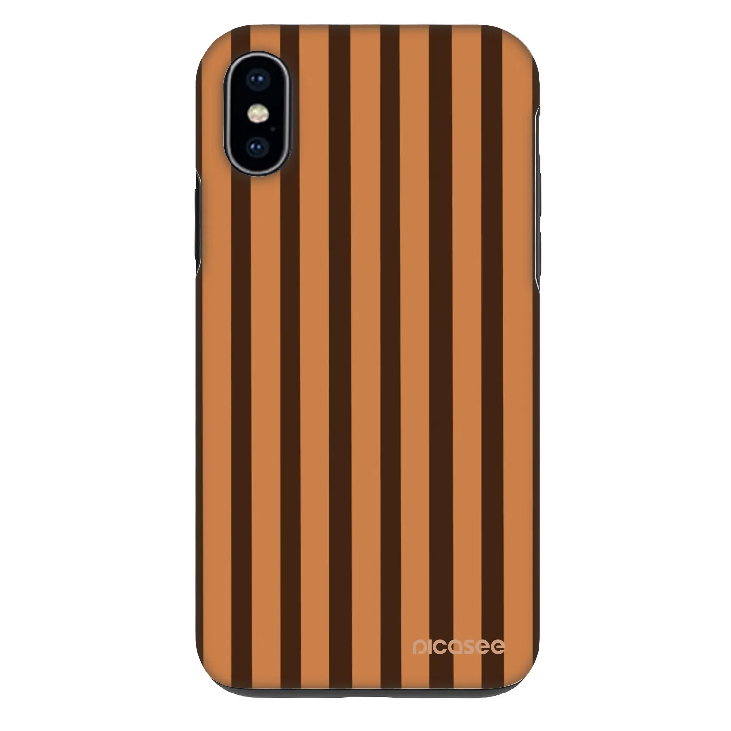 Picasee Fashion Case pentru Apple iPhone X/XS - Caramel lines