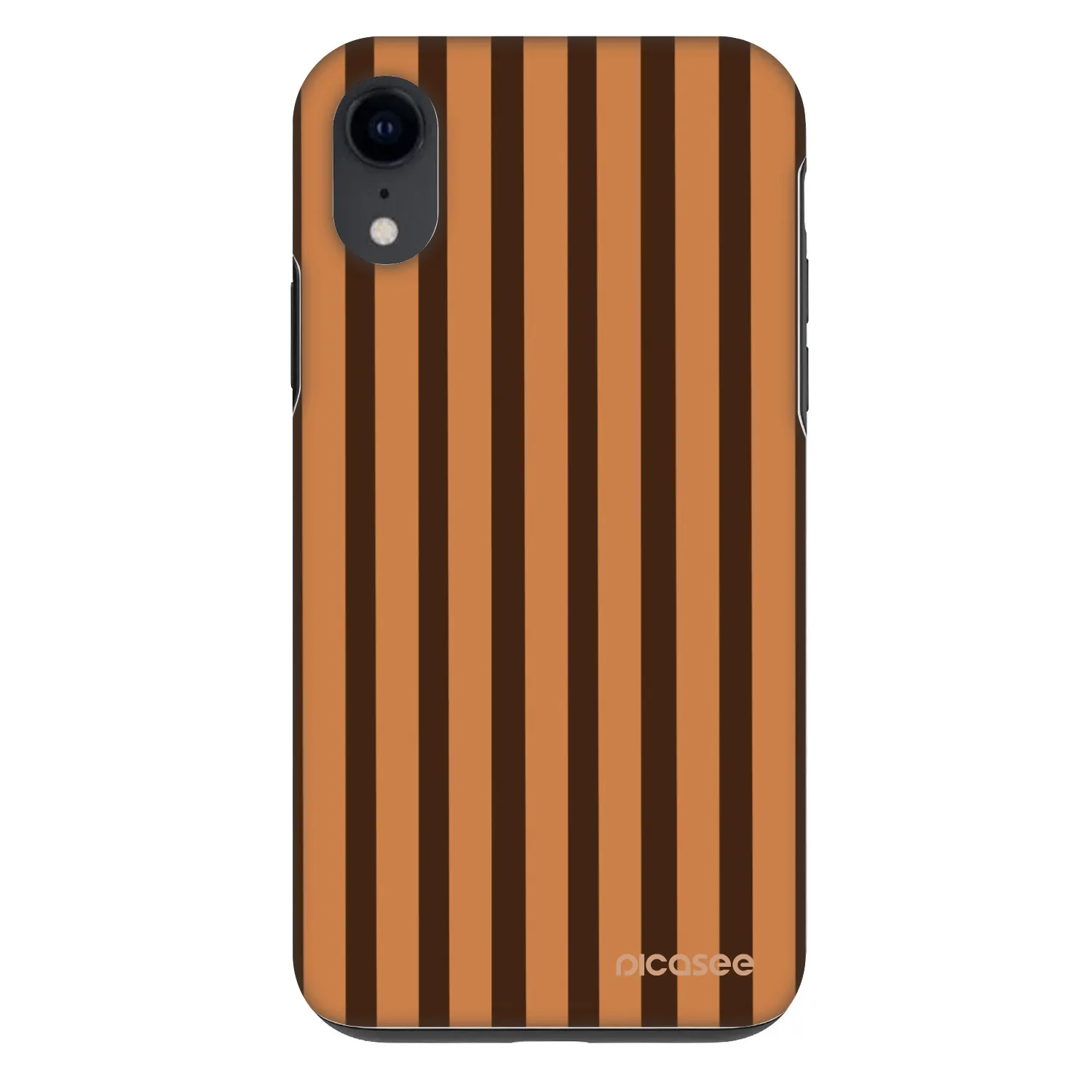Picasee Fashion Case pentru Apple iPhone XR - Caramel lines