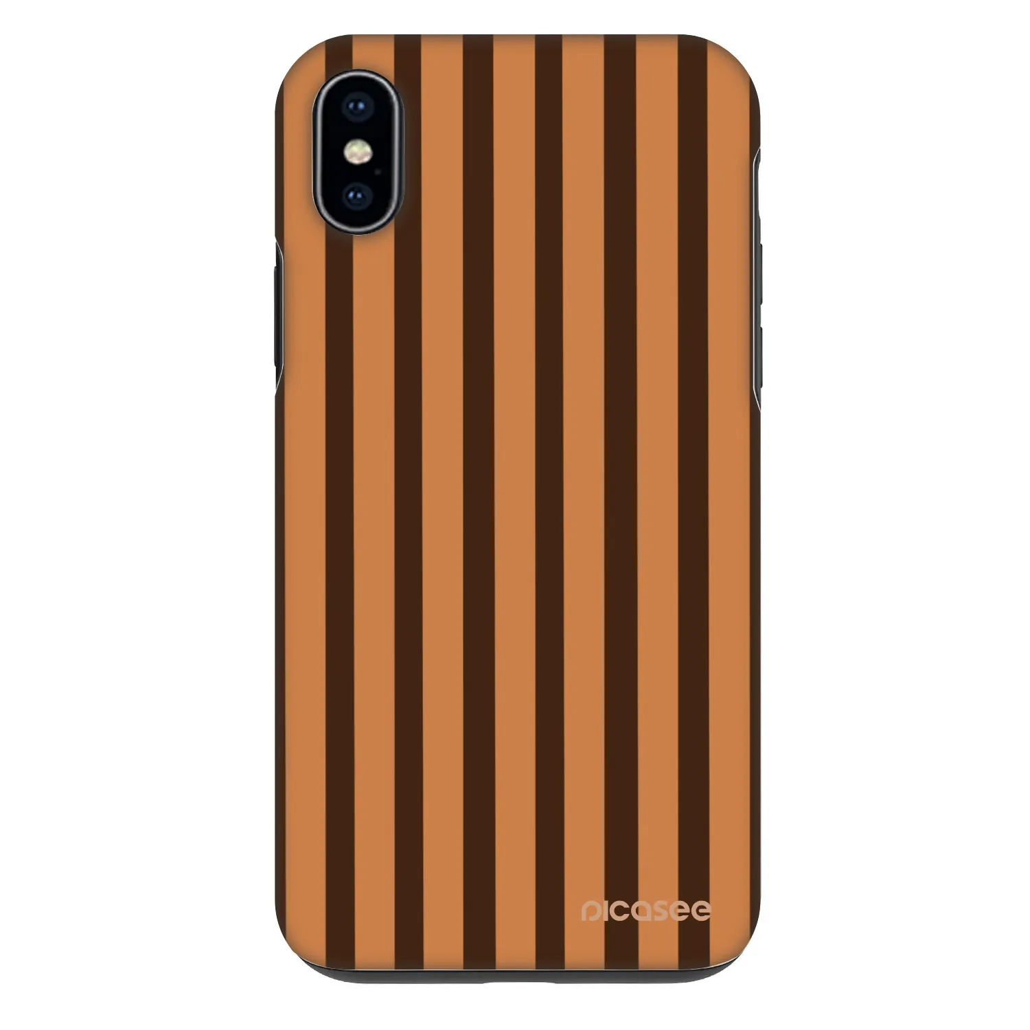 Picasee Fashion Case pentru Apple iPhone XS Max - Caramel lines