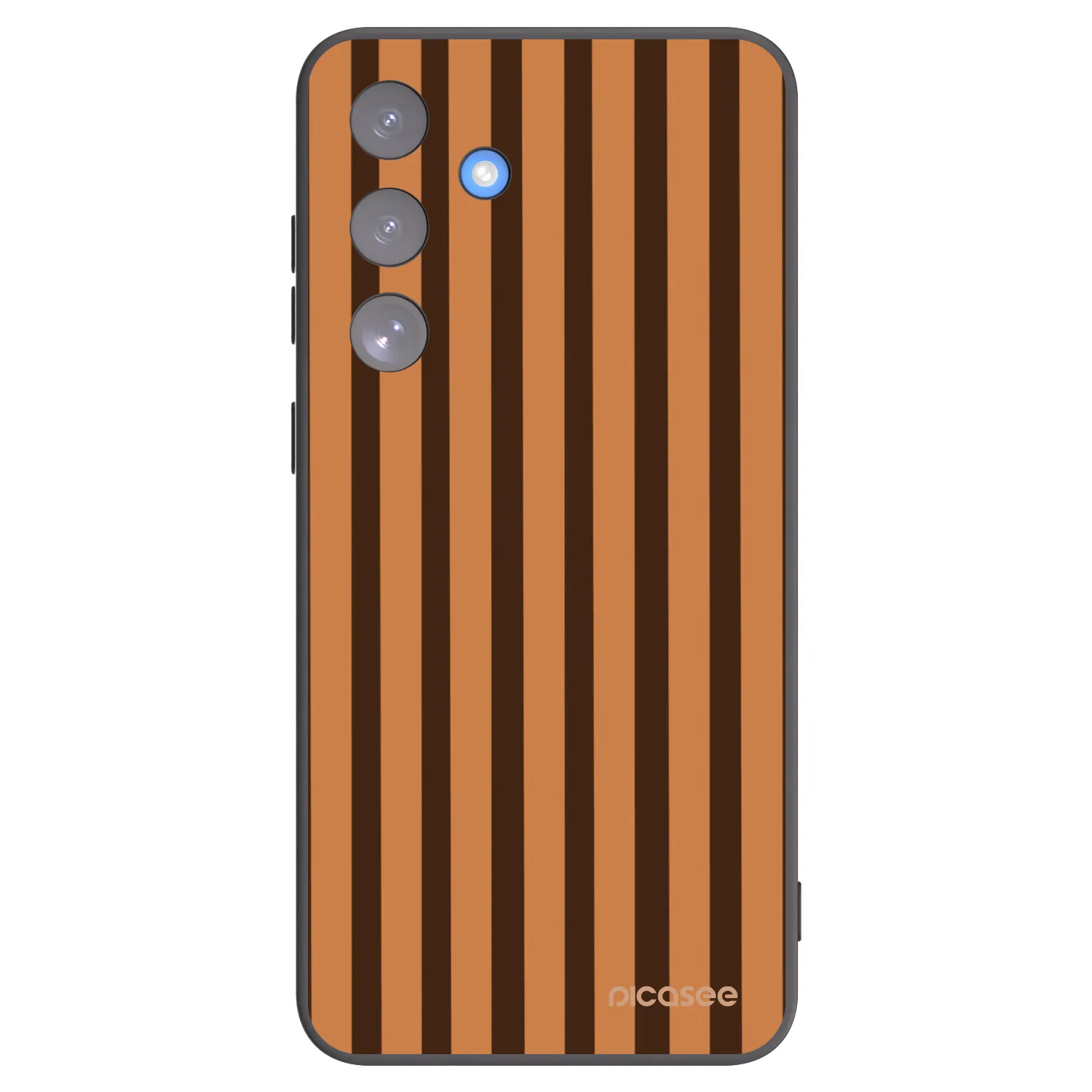 Picasee husă neagră din silicon pentru Samsung Galaxy S25 FE 5G - Caramel lines