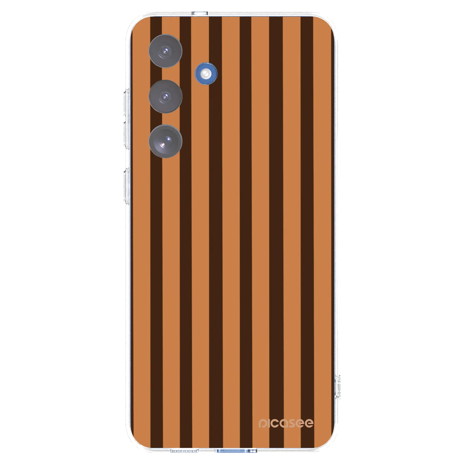 Picasee husă transparentă din silicon pentru Samsung Galaxy S25 FE 5G - Caramel lines