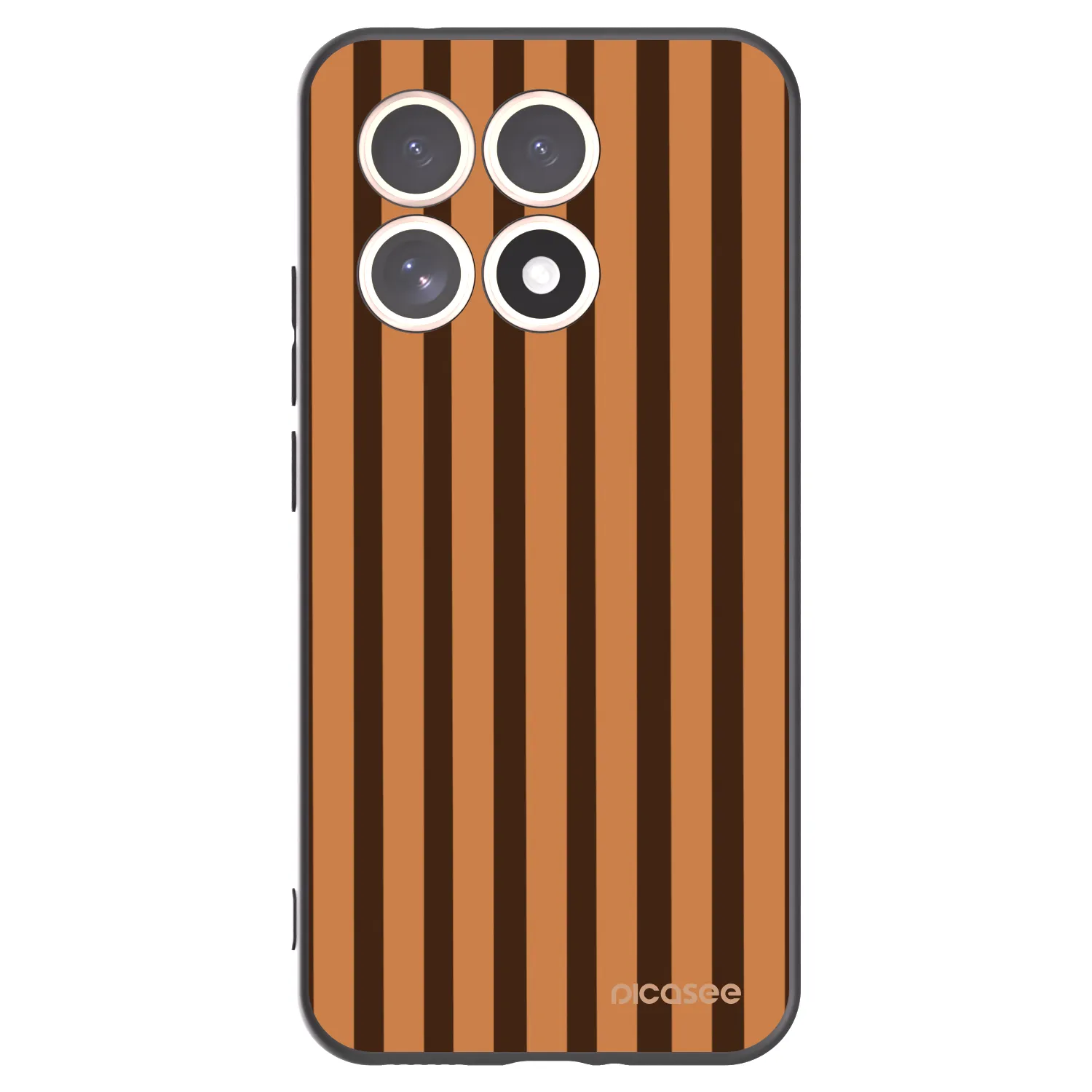 Picasee husă neagră din silicon pentru Xiaomi 15T - Caramel lines