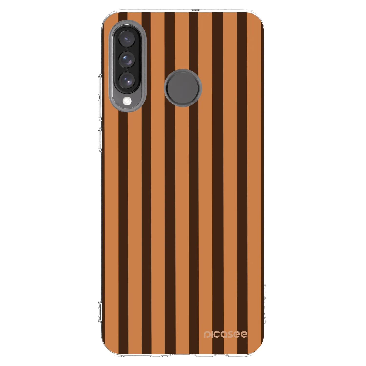 Picasee husă transparentă din silicon pentru Huawei P30 Lite - Caramel lines