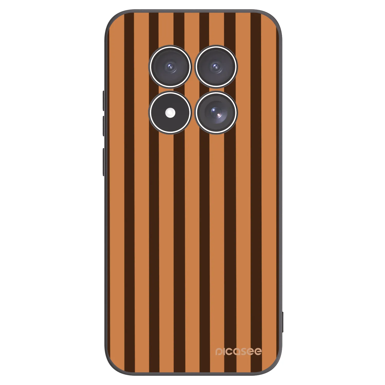 Picasee husă neagră din silicon pentru Xiaomi Redmi Note 15 Pro 5G - Caramel lines